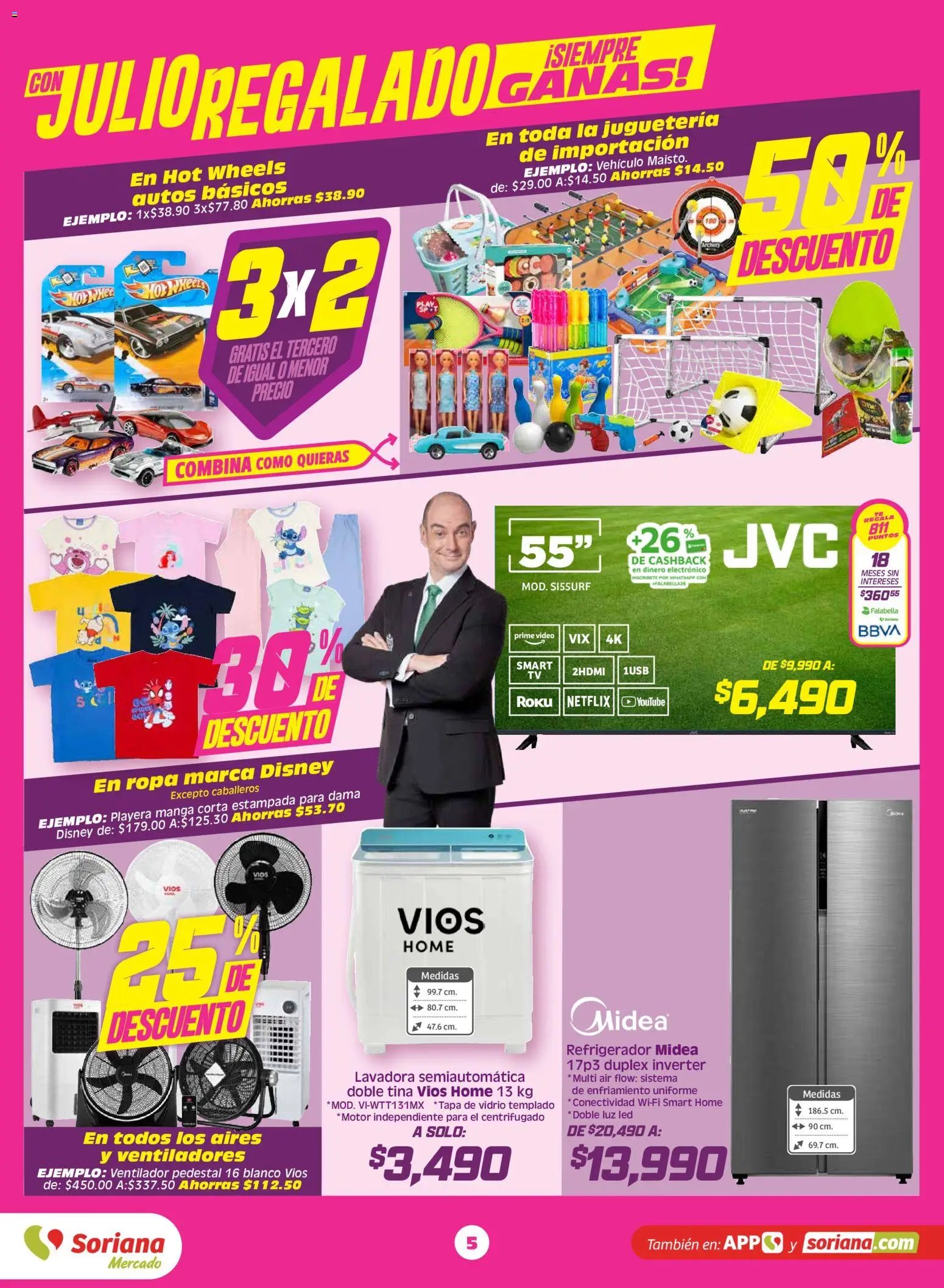 Soriana oferta desde 19/06/2026 Soriana Julio Regalado Mercado Nacional