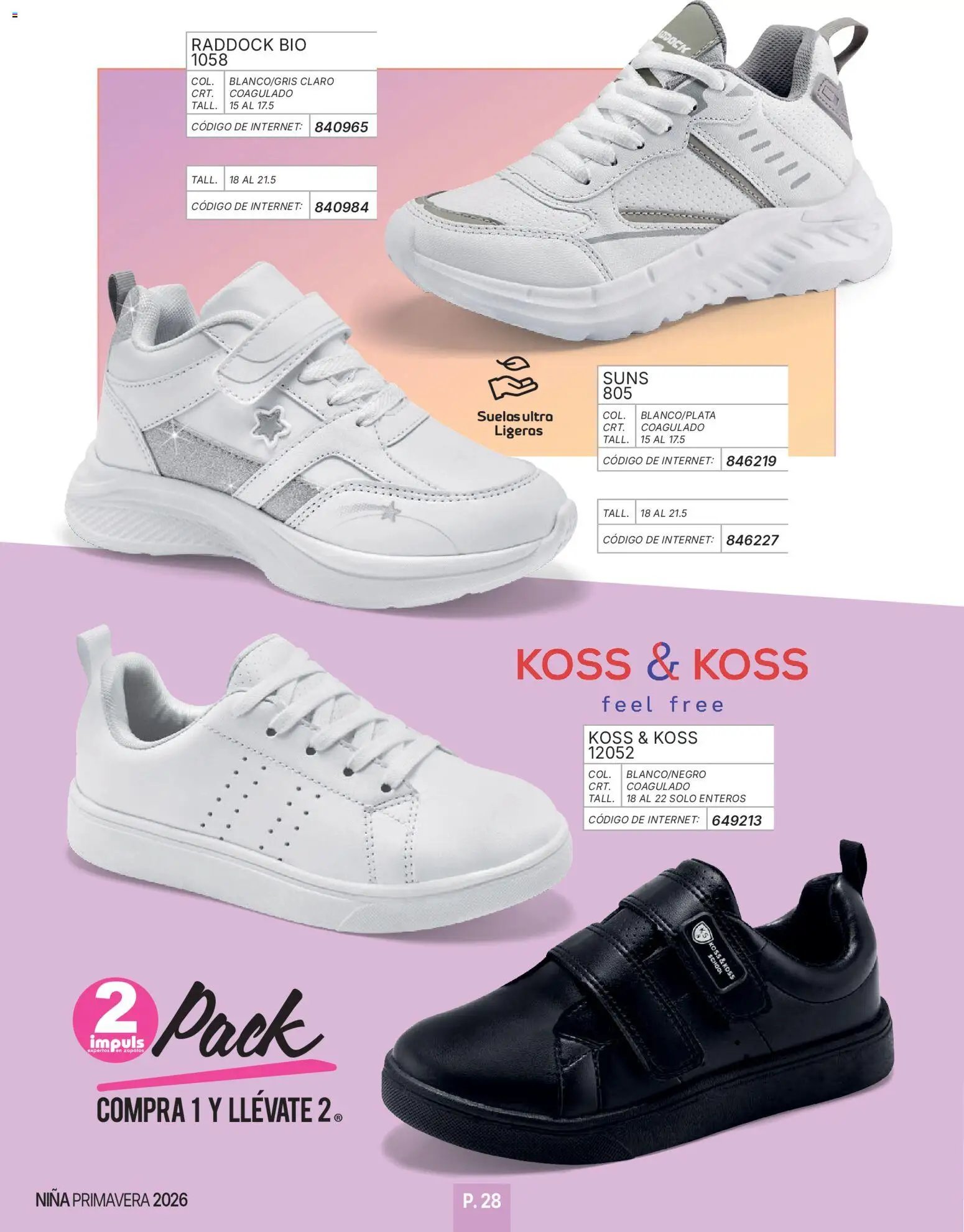 Impuls oferta desde 01/01/2026 Catálogo Niña 