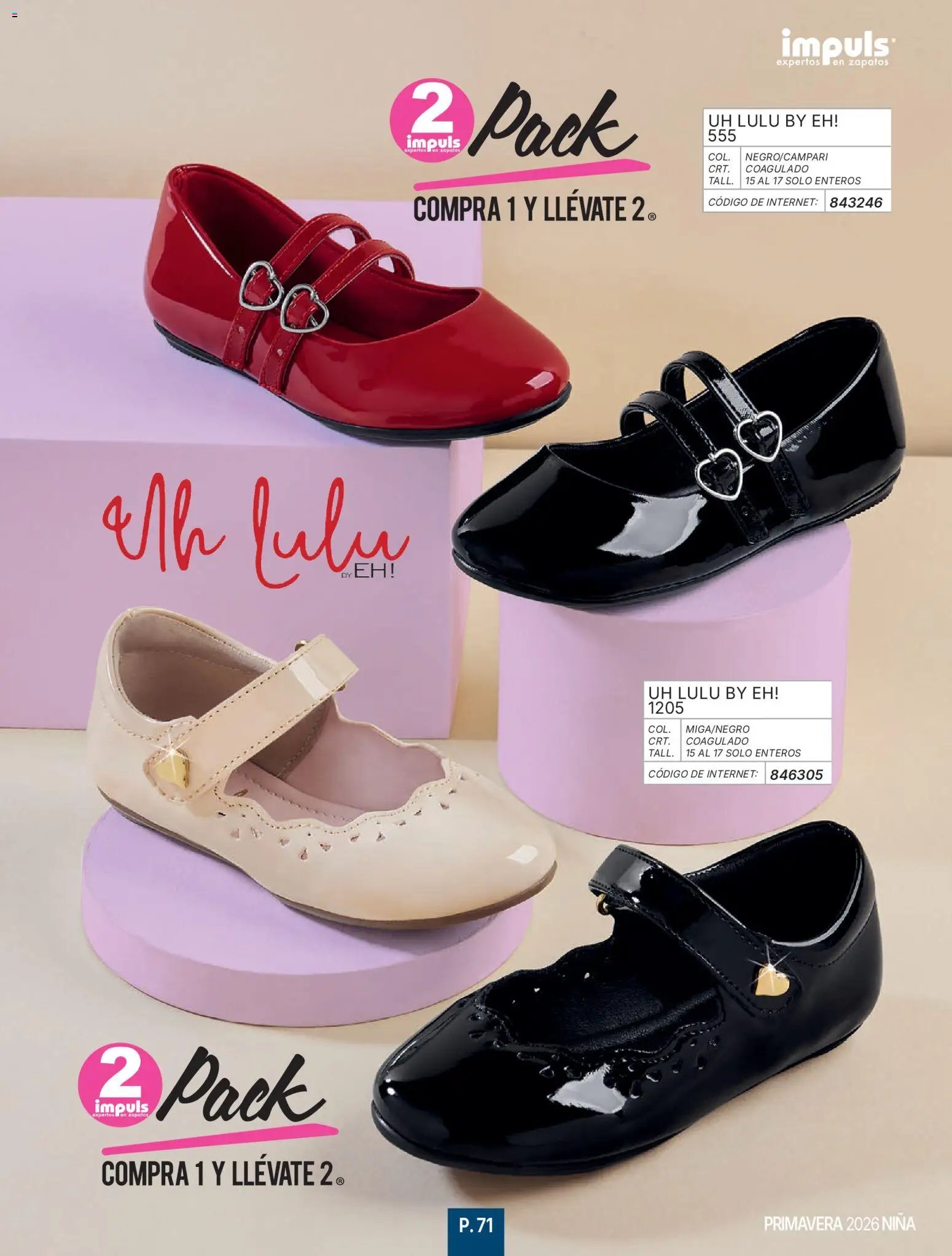 Impuls oferta desde 01/01/2026 Catálogo Niña 