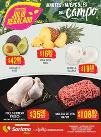 Soriana oferta desde 14/07/2026 Soriana Martes y Miércoles del Campo Híper: Nuevo León, Ciudad Victoria y Tampico