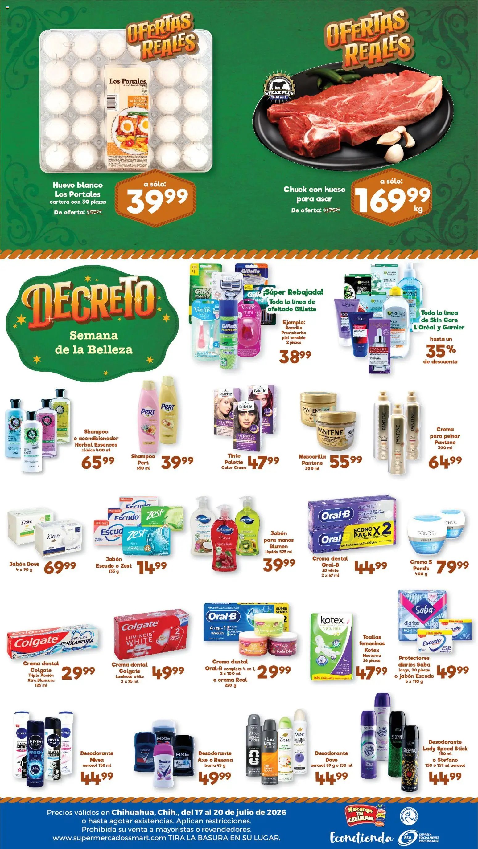 S-Mart oferta desde 17/07/2026 S-Mart folleto Ofertas de feria Chihuahua