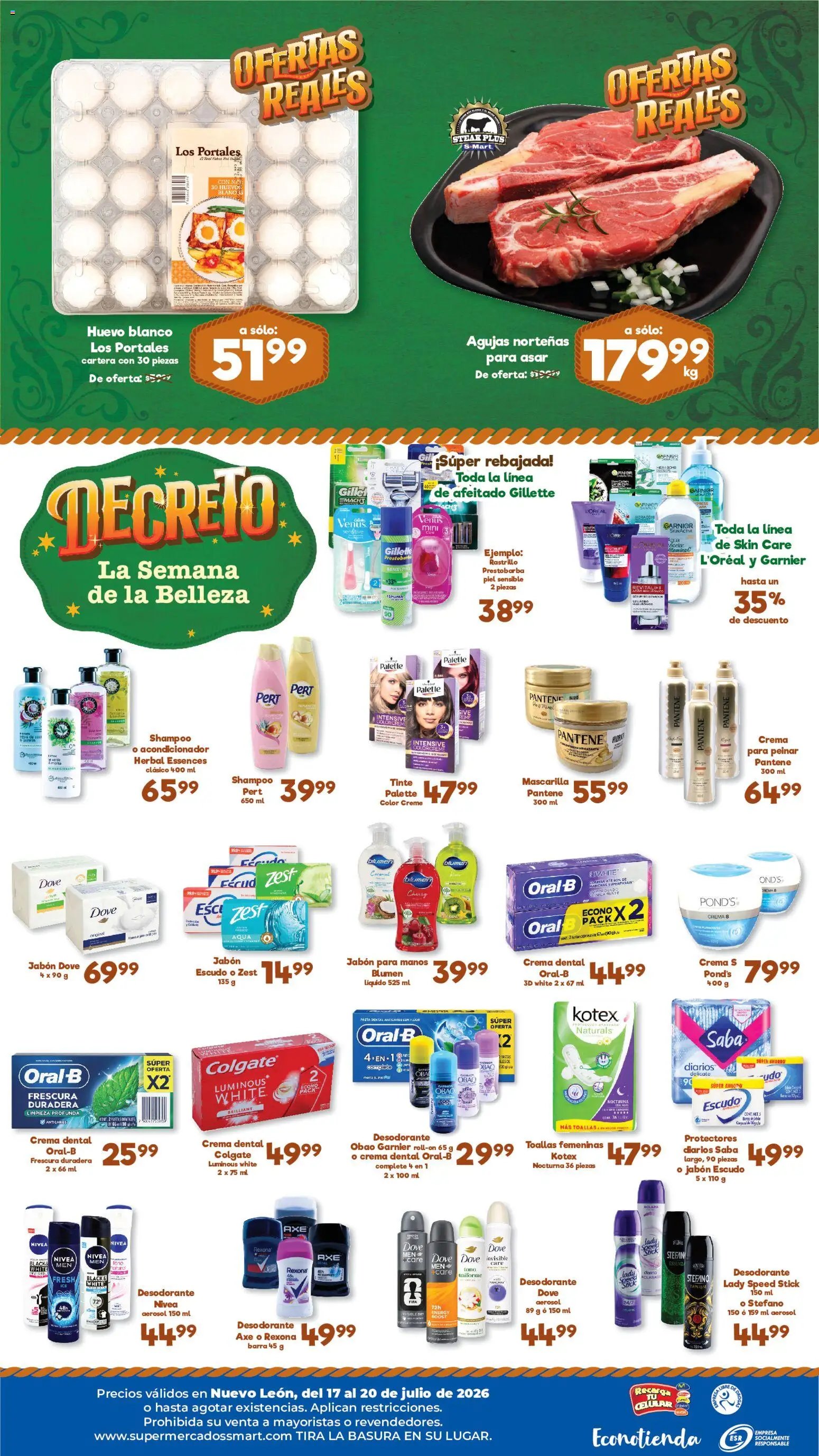 S-Mart oferta desde 17/07/2026 S-Mart folleto Ofertas de feria Monterrey