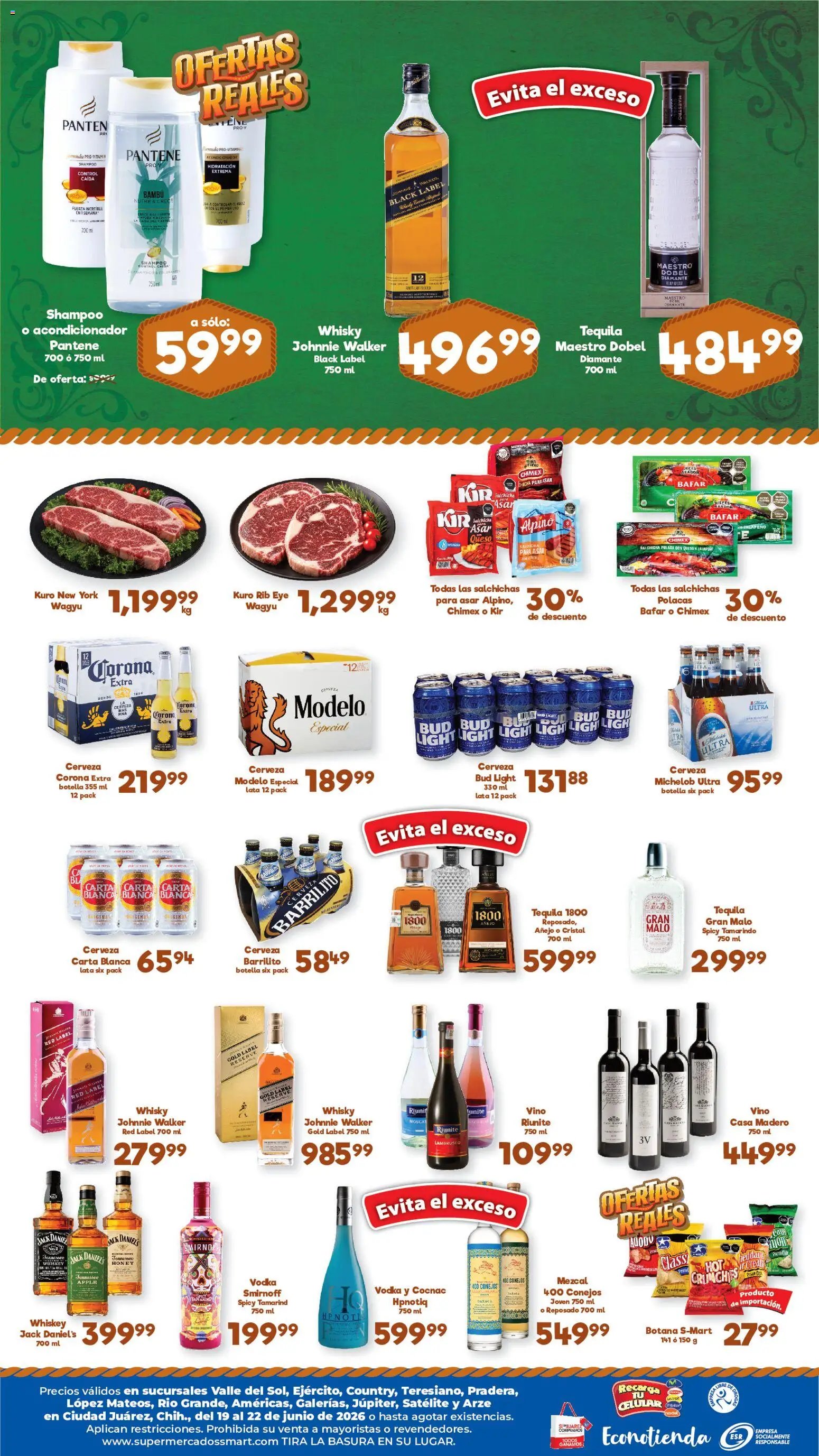 S-Mart oferta desde 19/06/2026 S-Mart folleto Ofertas de feria Juárez