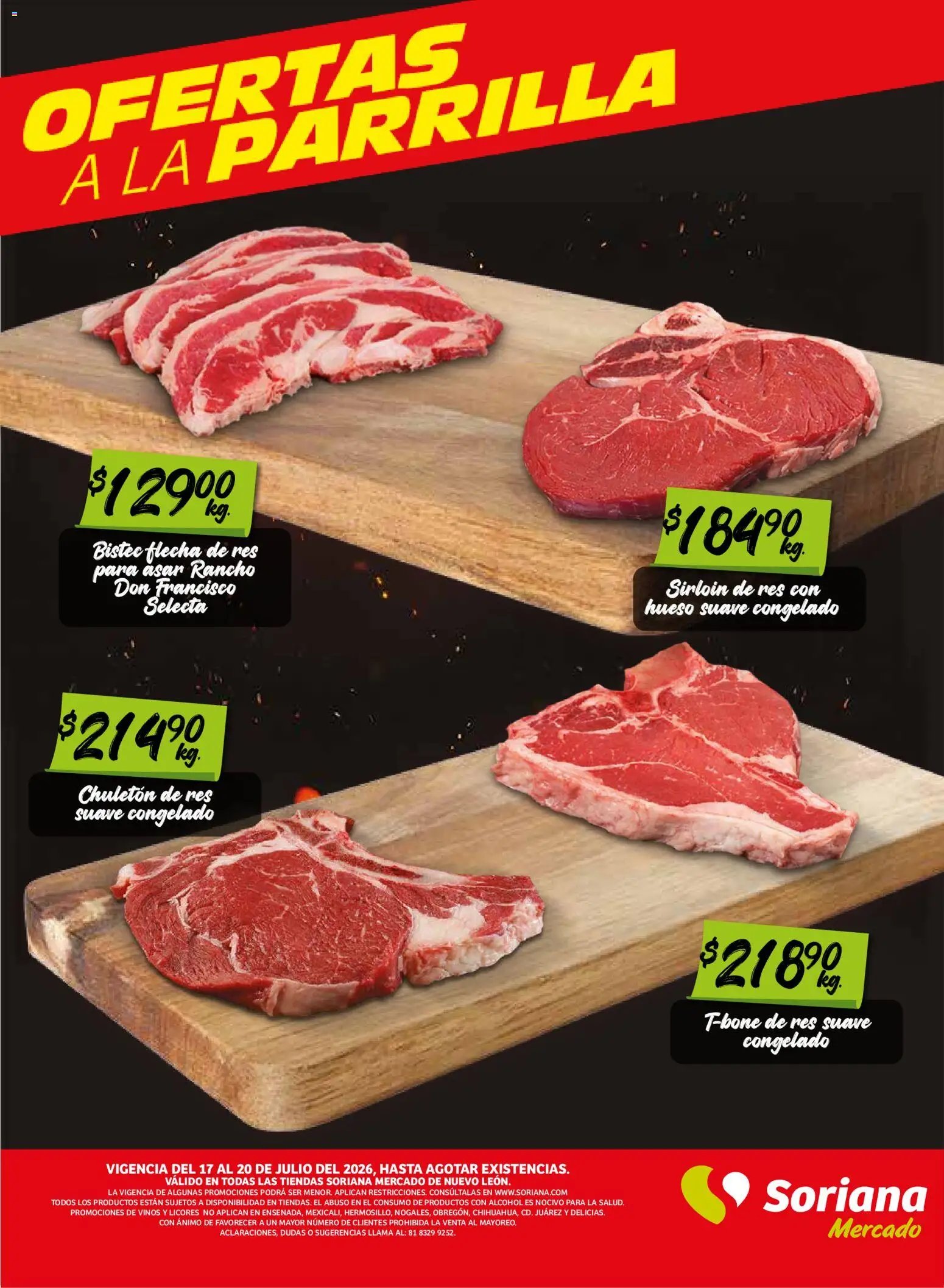 Soriana oferta desde 17/07/2026 Soriana Fin de Semana Mercado: Nuevo León