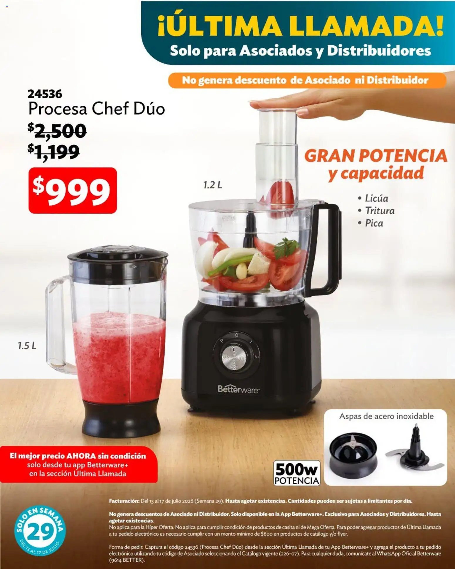 Betterware oferta desde 13/07/2026 Betterware catálogo Verano de ofertas
