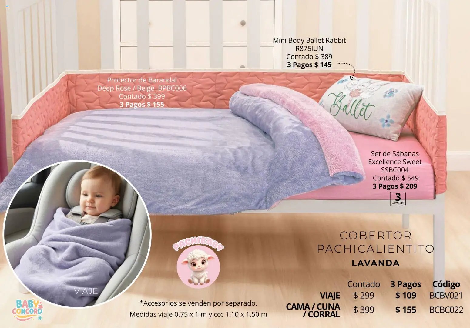 Colchas Concord oferta desde 01/05/2026 Colchas Concord catálogo Baby