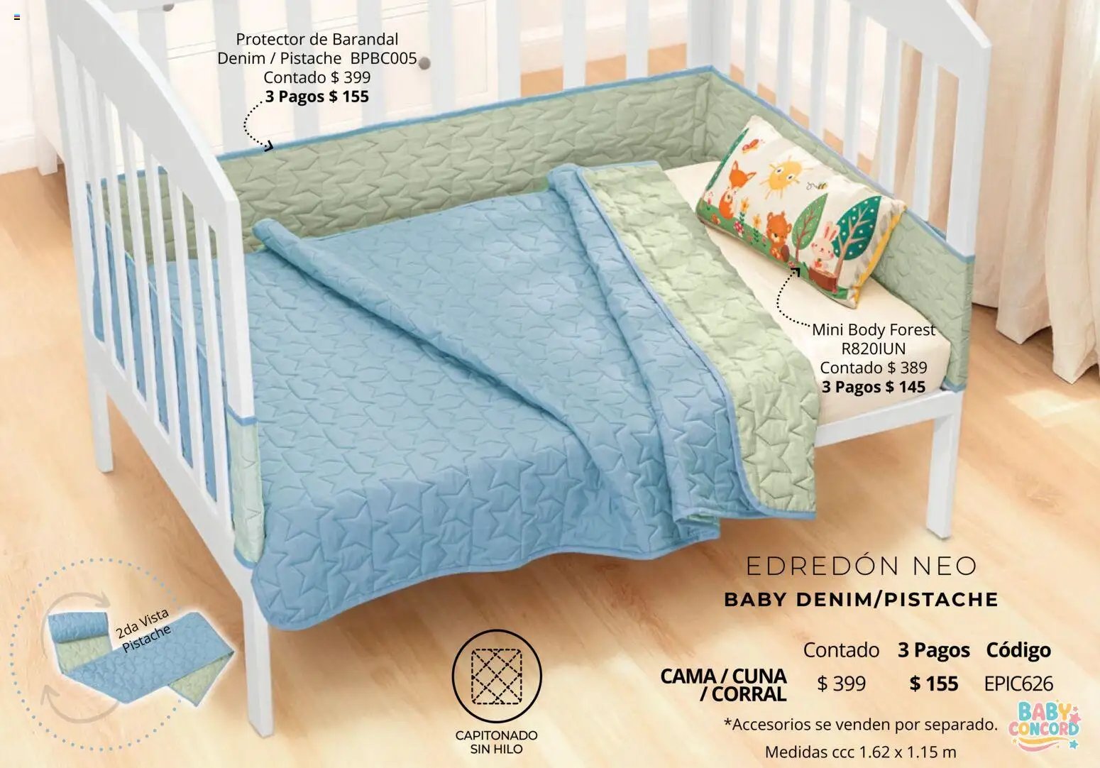 Colchas Concord oferta desde 01/05/2026 Colchas Concord catálogo Baby