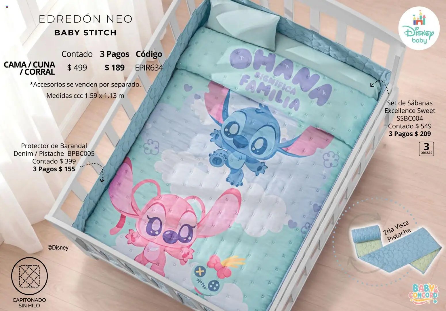 Colchas Concord oferta desde 01/05/2026 Colchas Concord catálogo Baby
