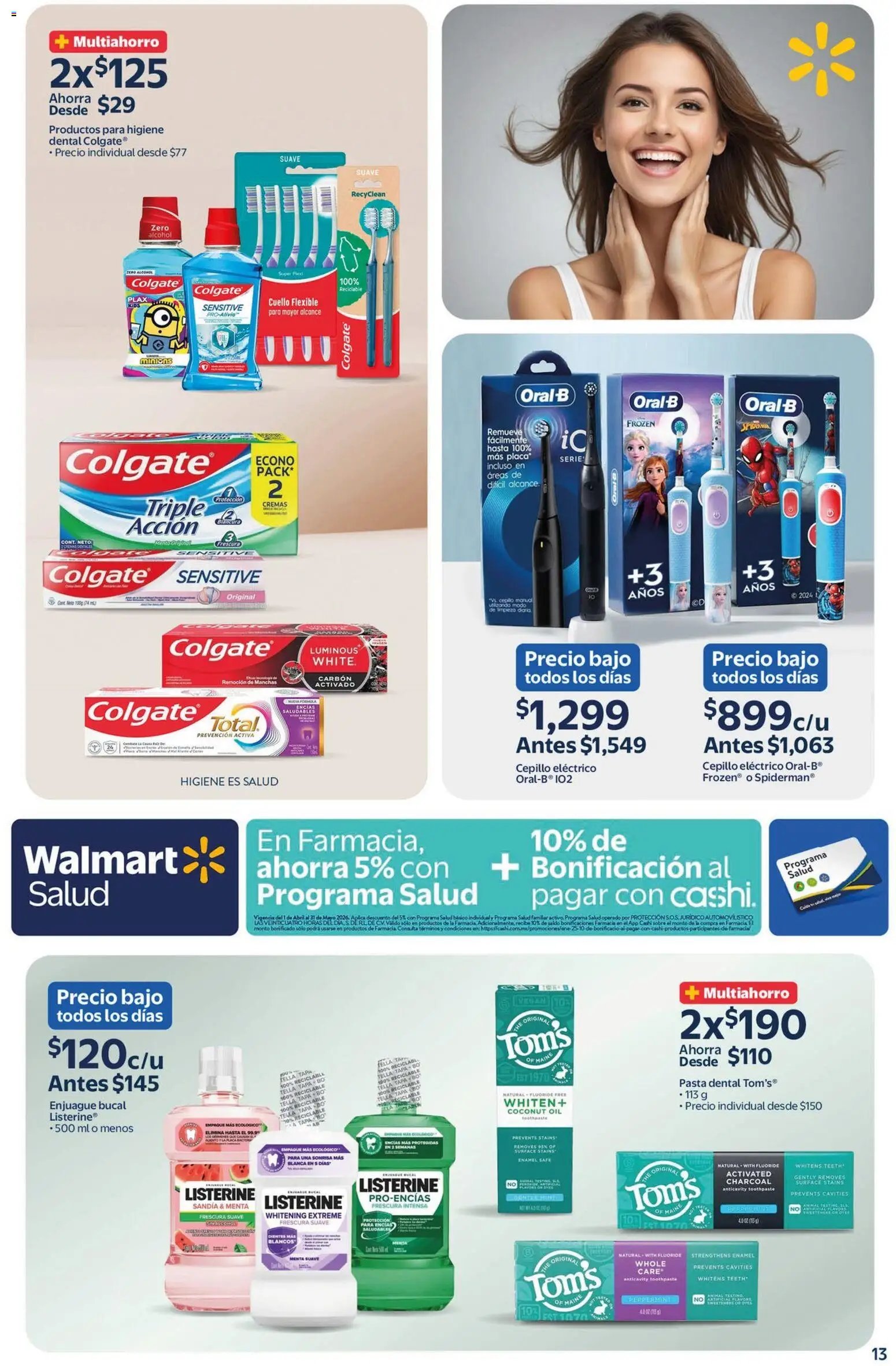 Walmart oferta desde 27/03/2026 Walmart folleto Belleza natural a precios bajos (2026-03-27 - 2026-04-09)