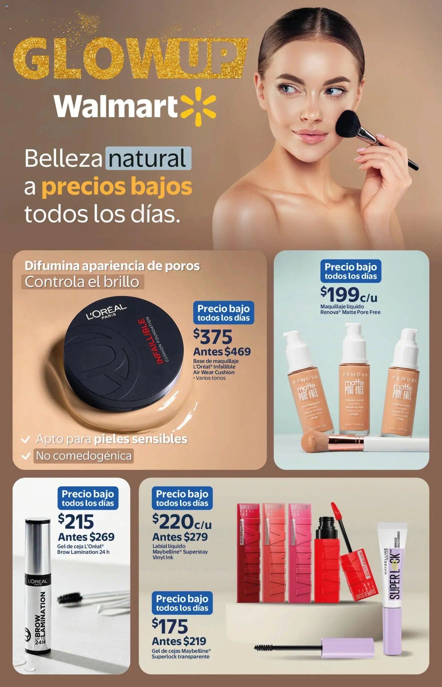 Walmart oferta desde 27/03/2026 Walmart folleto Belleza natural a precios bajos (2026-03-27 - 2026-04-09)