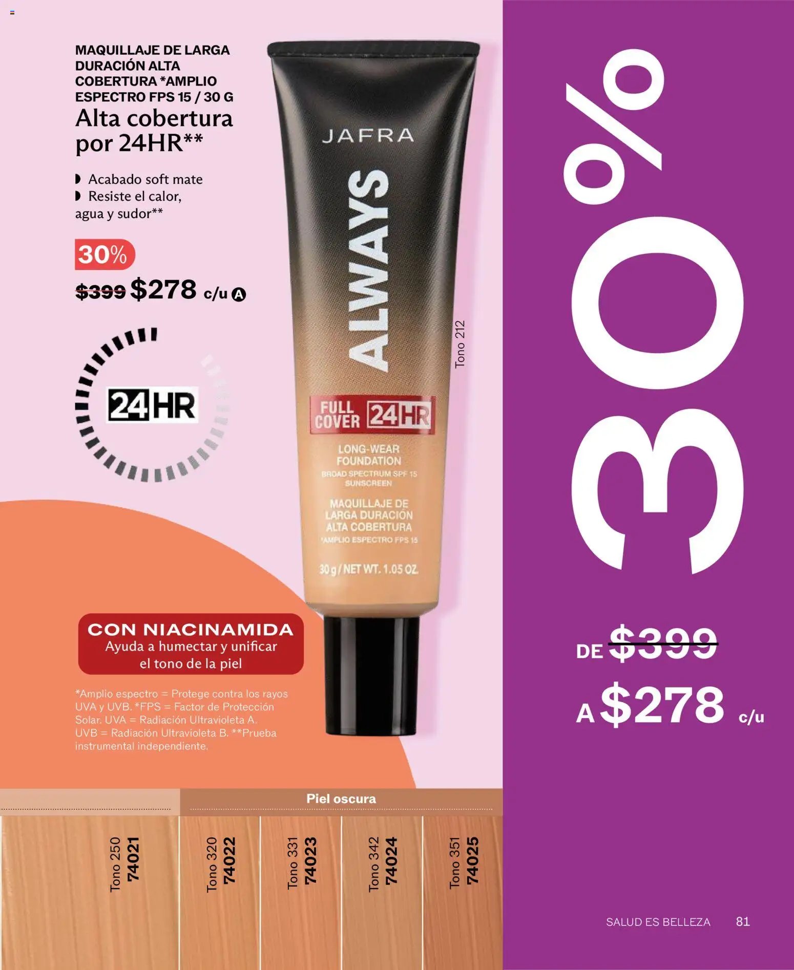 JAFRA oferta desde 01/07/2026 JAFRA catálogo