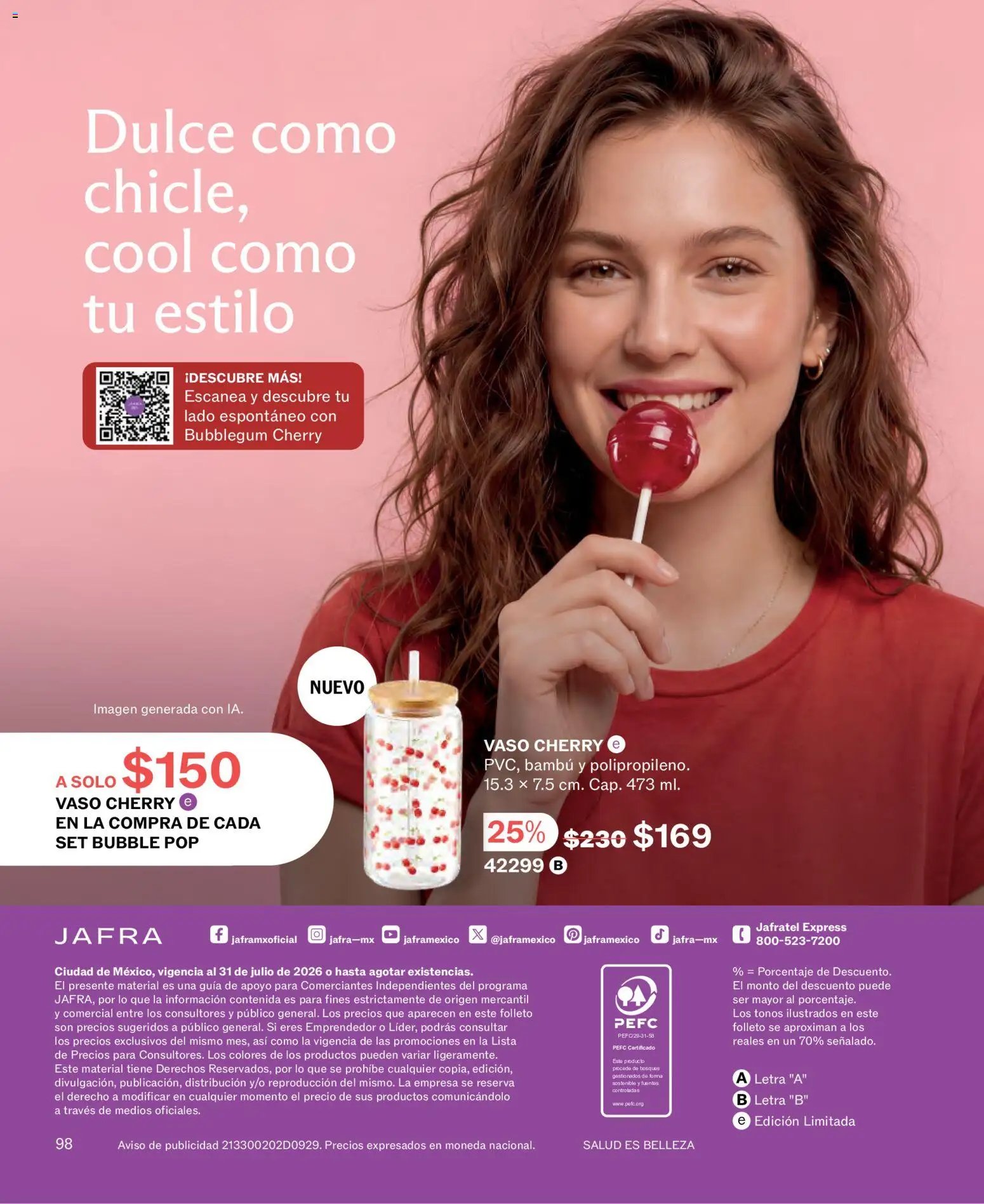 JAFRA oferta desde 01/07/2026 JAFRA catálogo