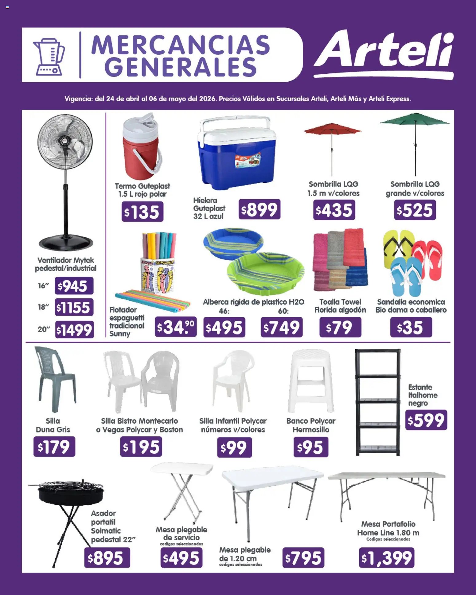 Arteli oferta desde 24/04/2026 Arteli folleto Quincenal (2026-04-24 - 2026-05-06)