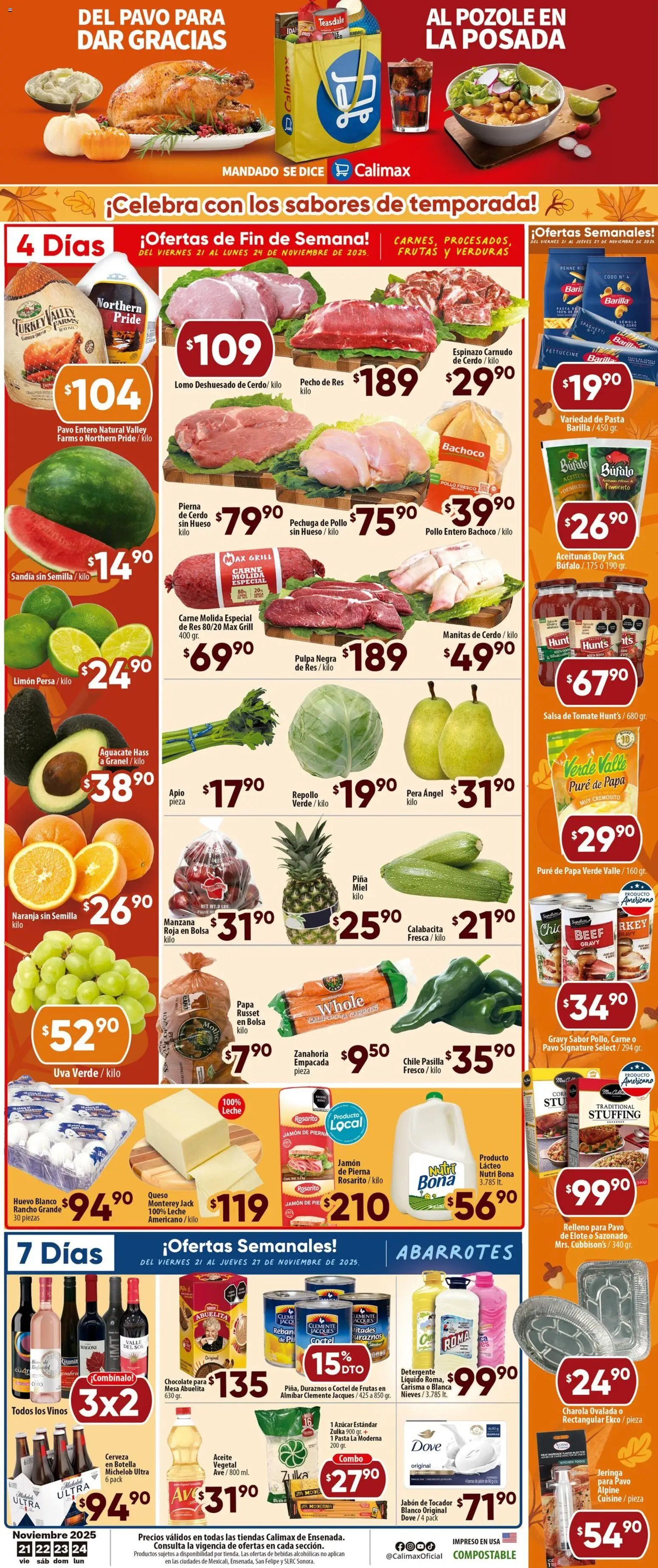 Calimax oferta desde 21/11/2025 Folleto (2025-11-21 - 2025-11-24)
