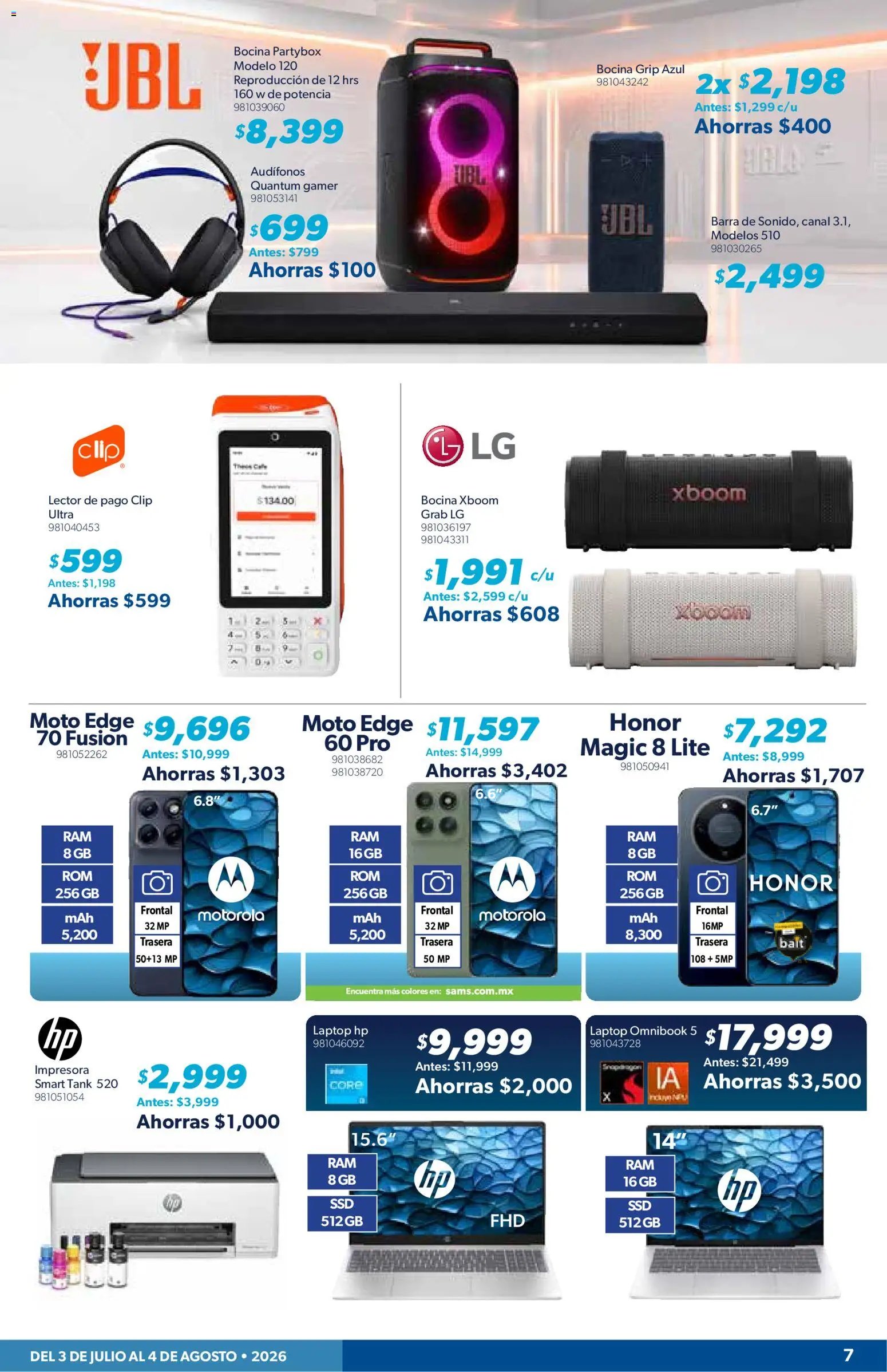 Sam's Club oferta desde 03/07/2026 Sam's Club catálogo Cuponera