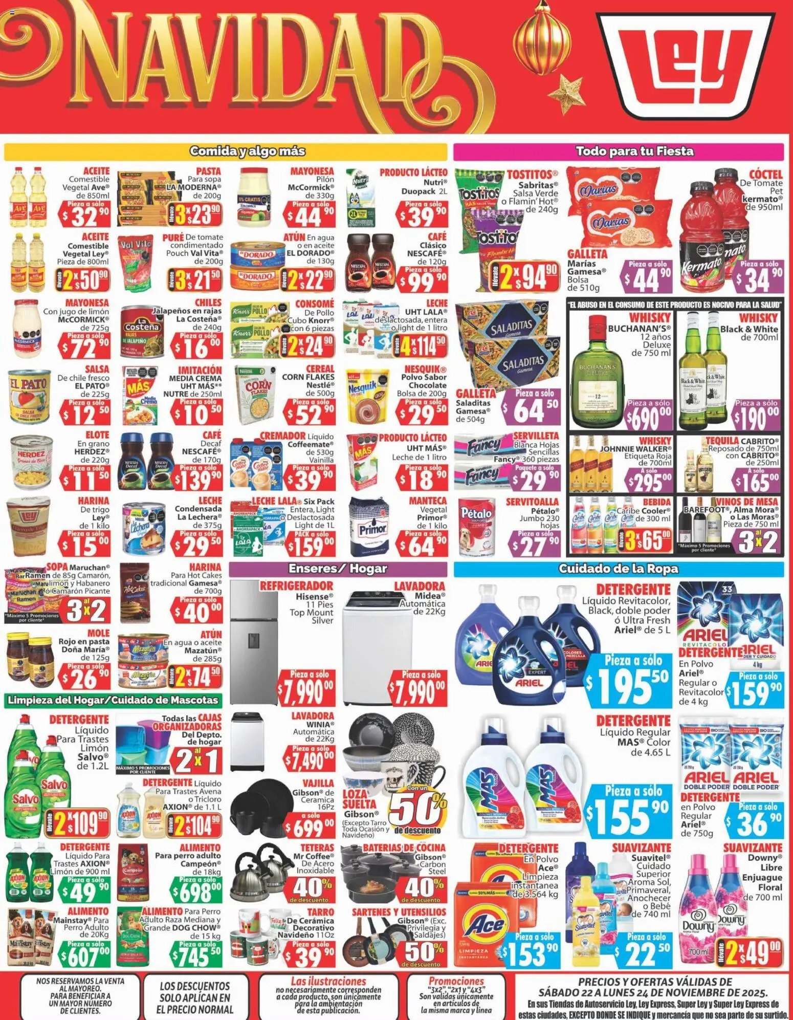 Casa Ley oferta desde 22/11/2025 Folleto Autoservicio (2025-11-22 - 2025-11-24)