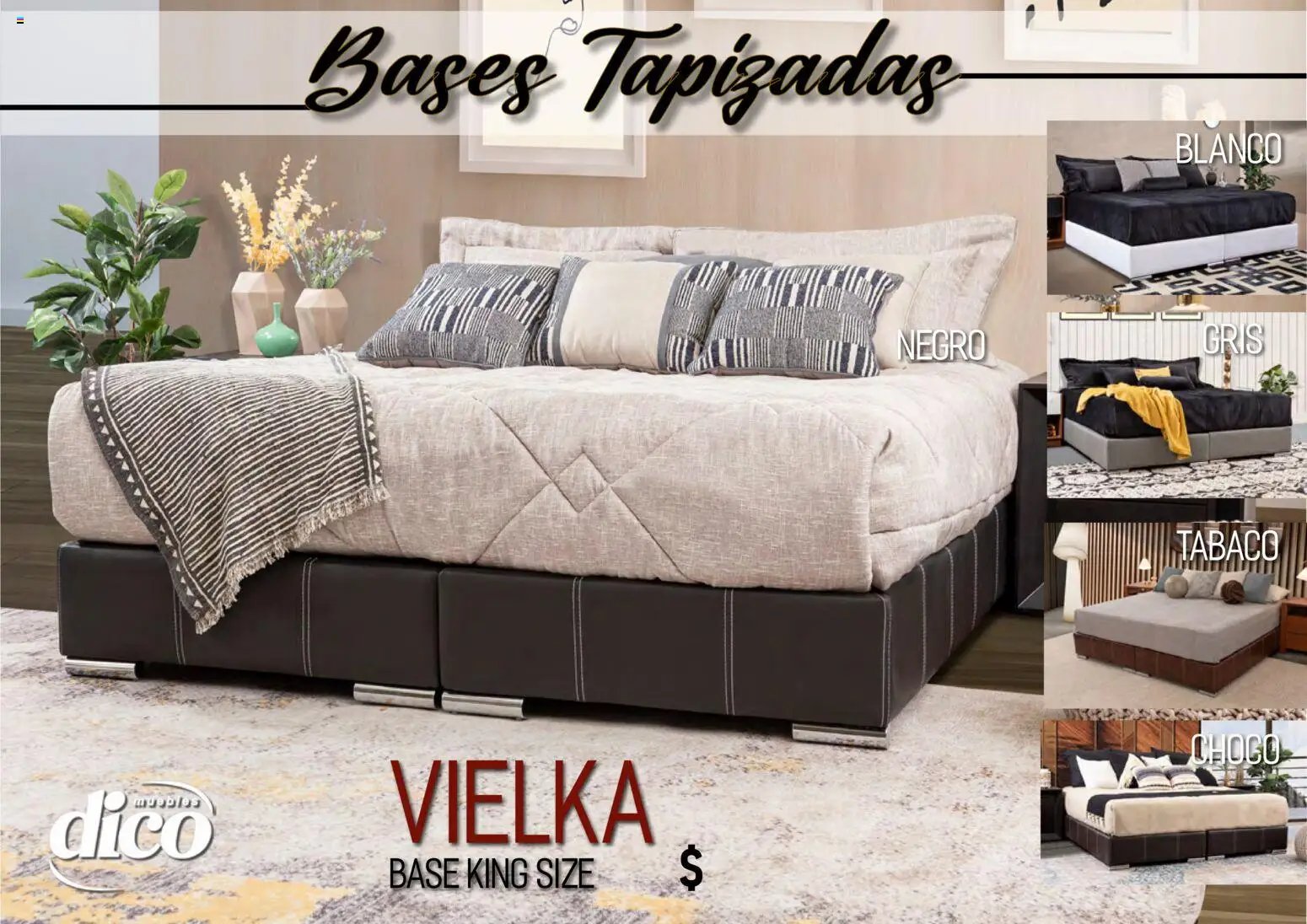 Muebles Dico oferta desde 01/04/2026 Muebles Dico catálogo Camas tapizadas 