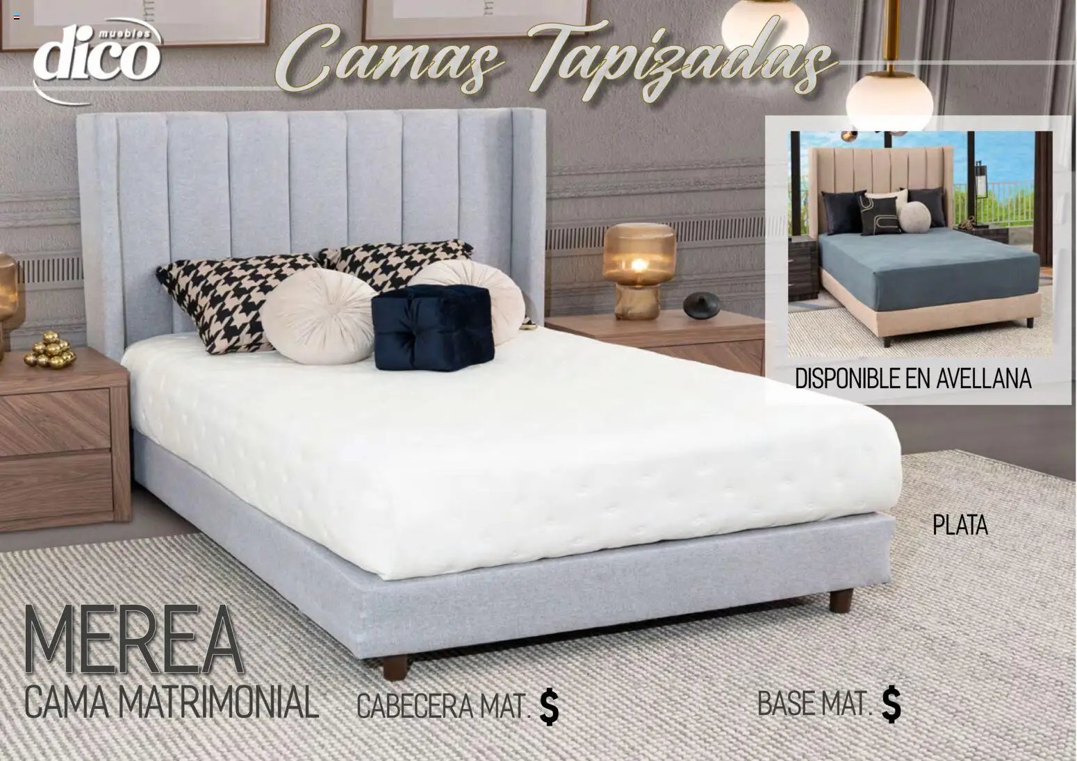 Muebles Dico oferta desde 01/04/2026 Muebles Dico catálogo Camas tapizadas 