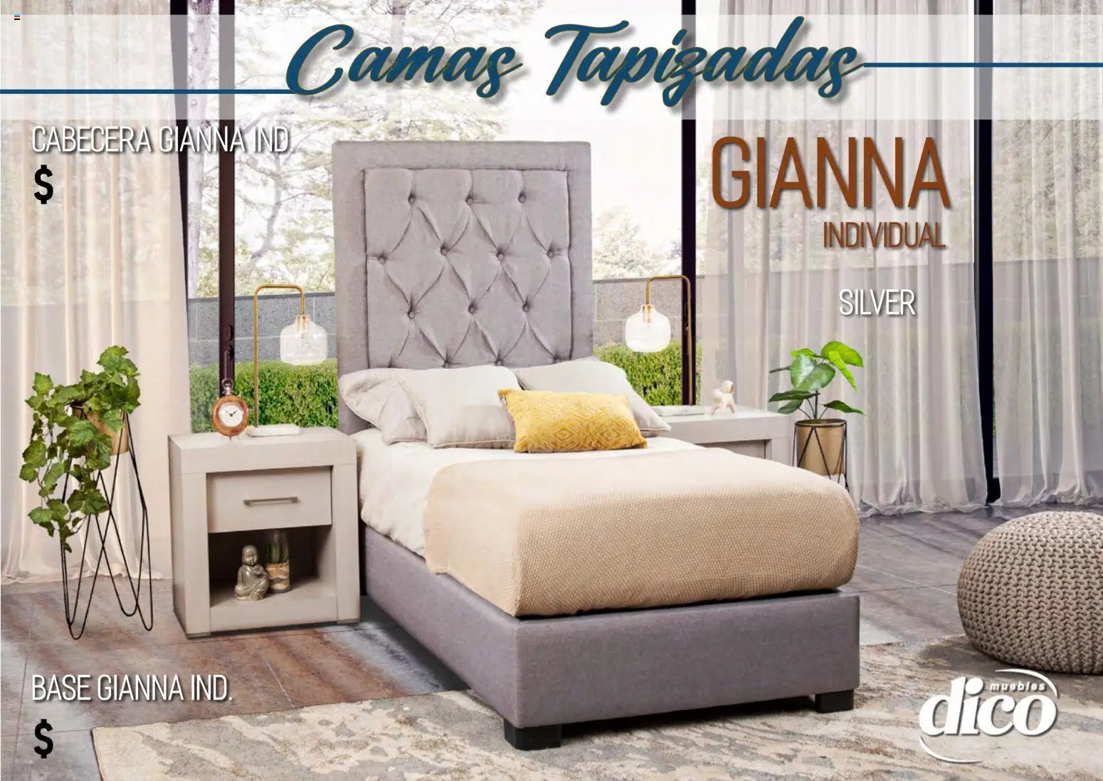 Muebles Dico oferta desde 01/04/2026 Muebles Dico catálogo Camas tapizadas 