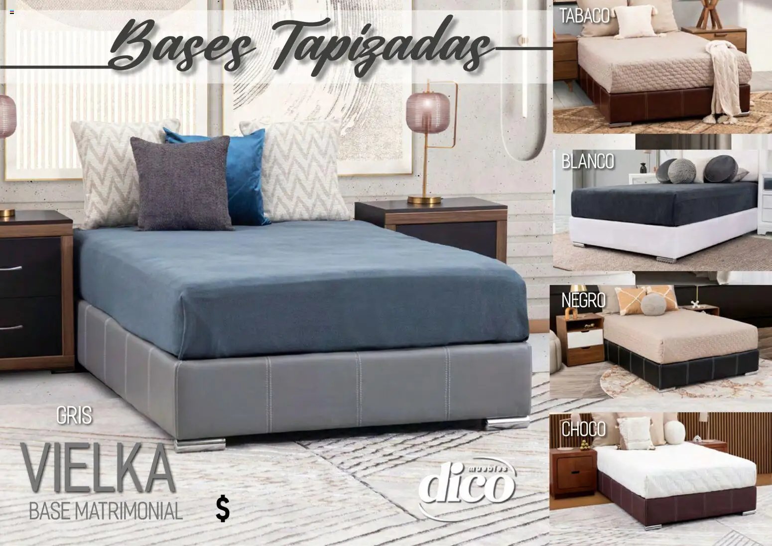 Muebles Dico oferta desde 01/04/2026 Muebles Dico catálogo Camas tapizadas 