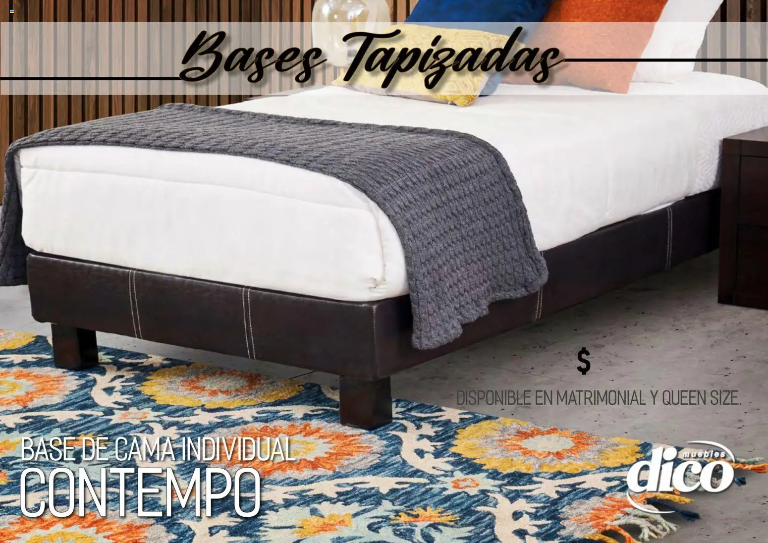 Muebles Dico oferta desde 01/04/2026 Muebles Dico catálogo Camas tapizadas 
