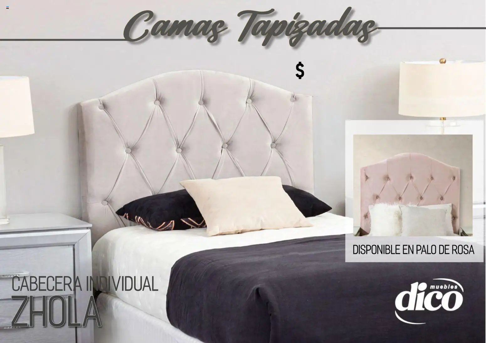 Muebles Dico oferta desde 01/04/2026 Muebles Dico catálogo Camas tapizadas 