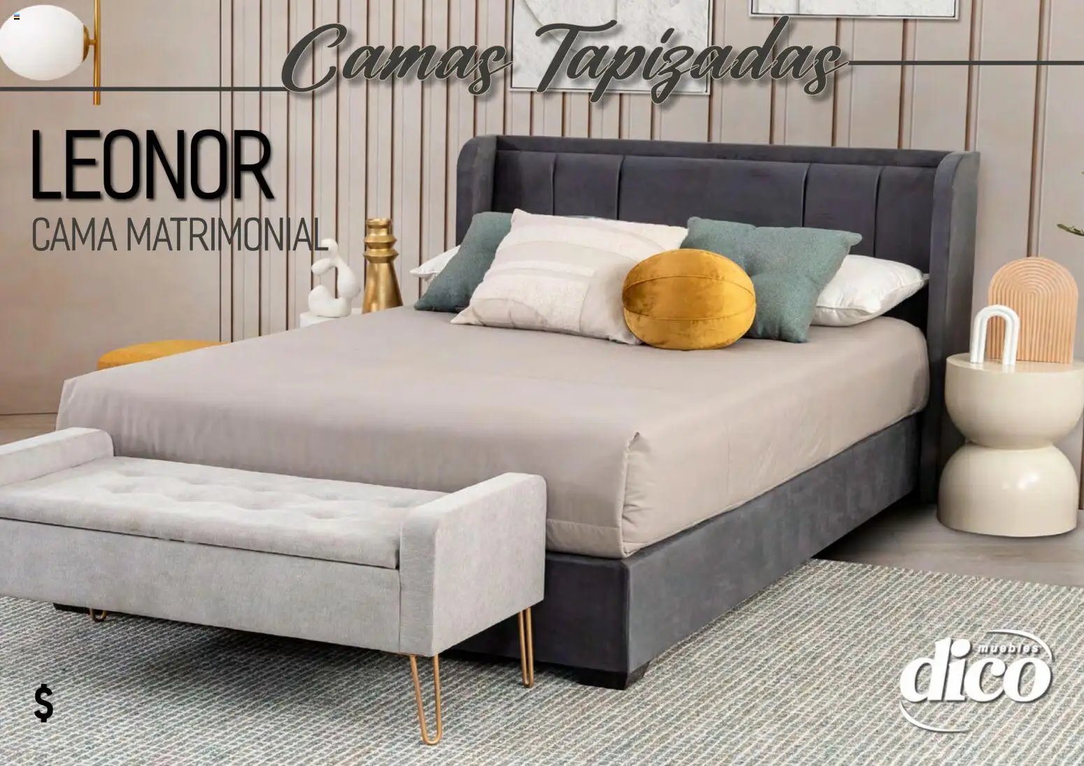 Muebles Dico oferta desde 01/04/2026 Muebles Dico catálogo Camas tapizadas 