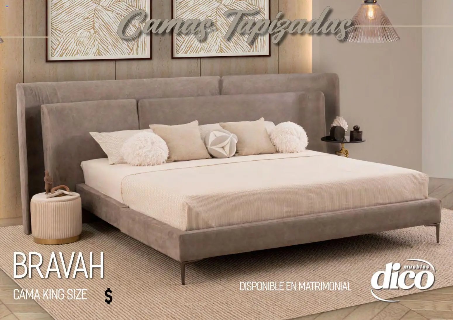 Muebles Dico oferta desde 01/04/2026 Muebles Dico catálogo Camas tapizadas 