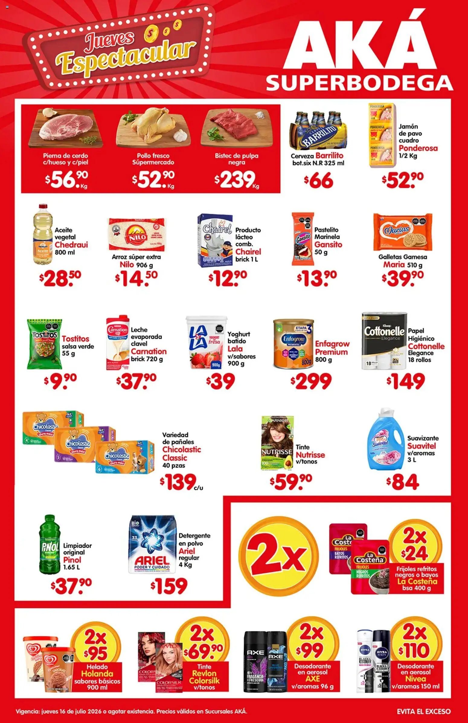 Arteli oferta desde 16/07/2026 Arteli folleto Aká Super Bodega