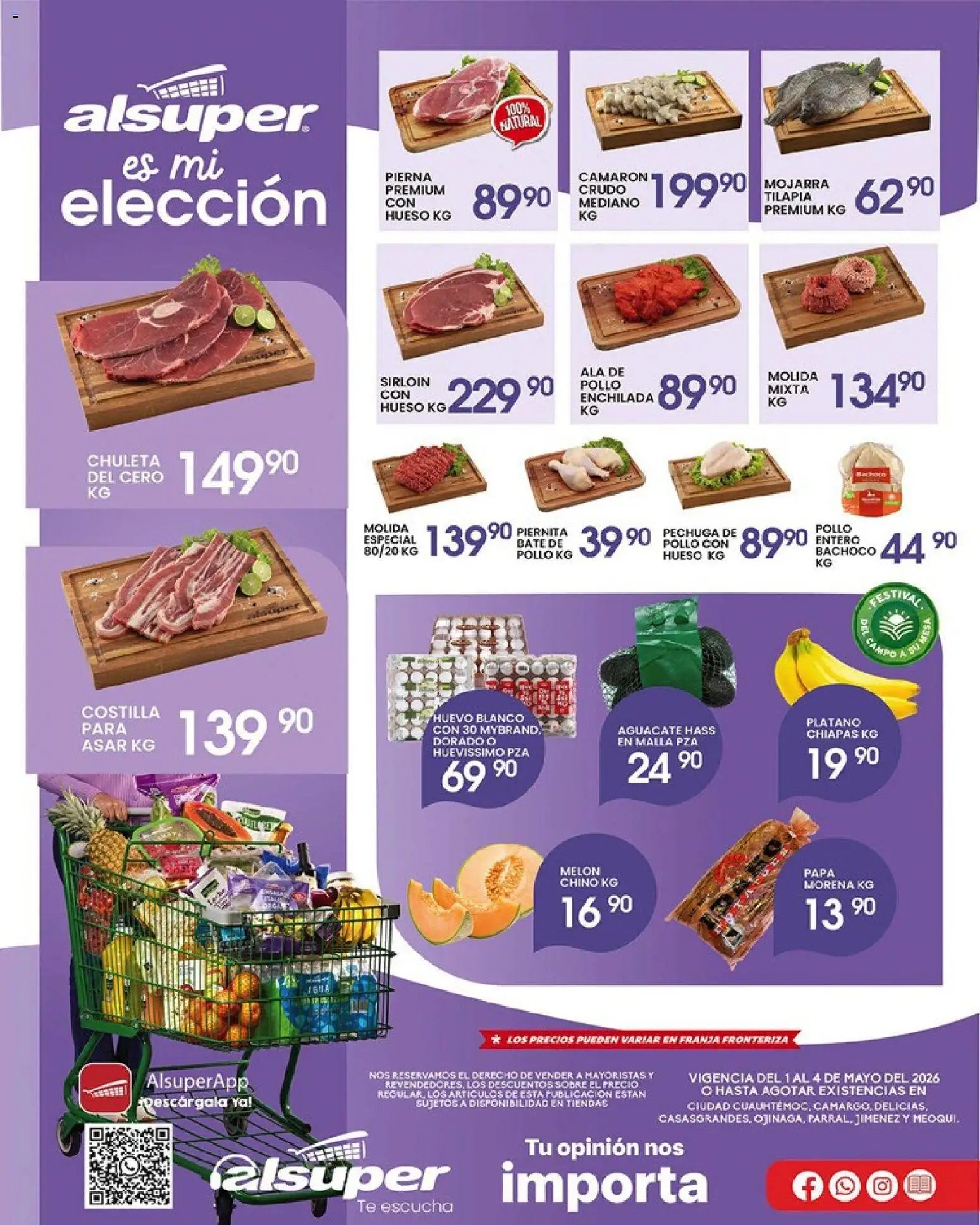 Alsuper oferta desde 01/05/2026 Alsuper folleto Casas Grandes (2026-05-01 - 2026-05-04)