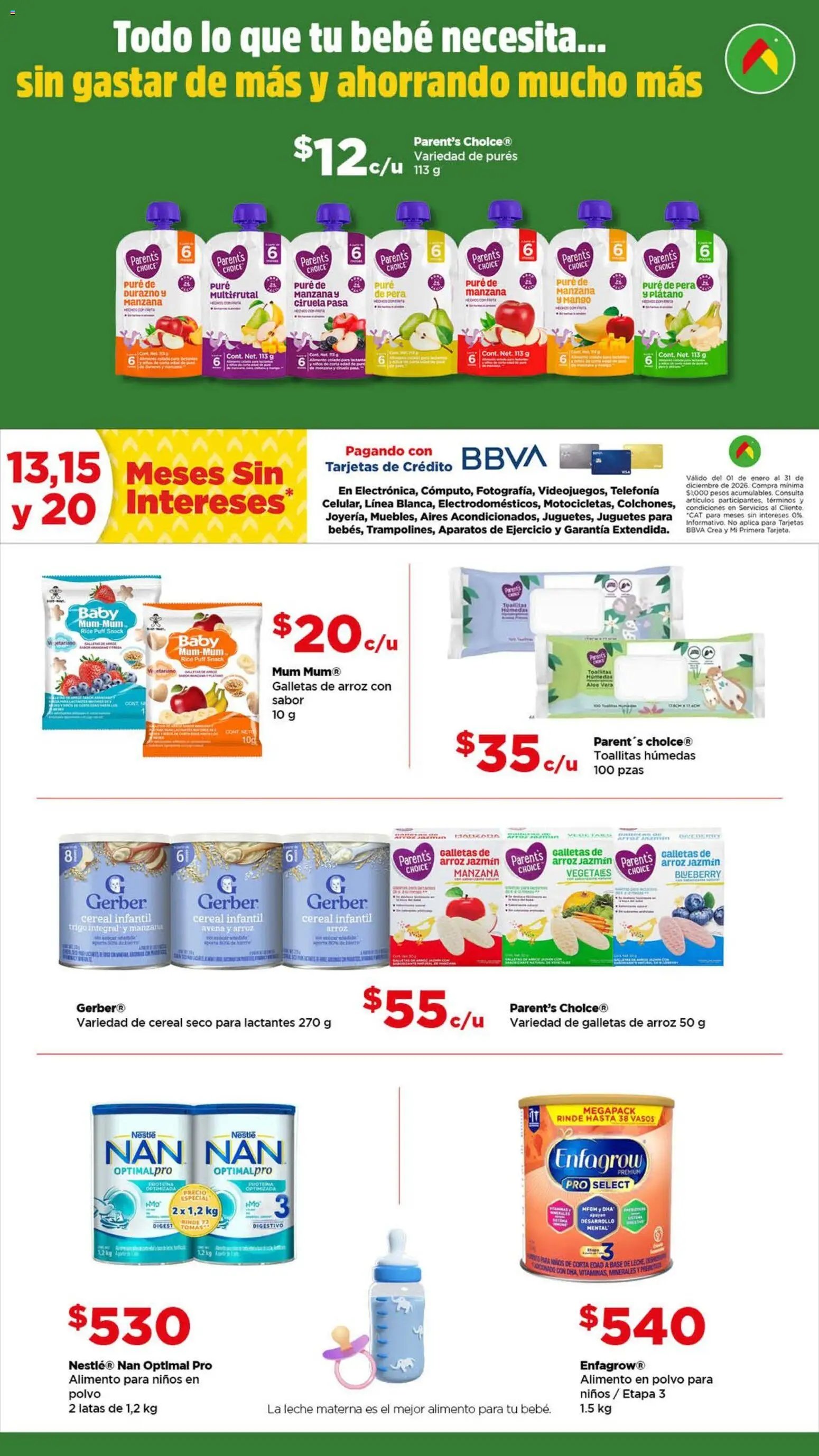 Bodega Aurrerá oferta desde 22/04/2026 Bodega Aurrerá folleto Cuida a tu bebé y a toda tu familia  (2026-04-22 - 2026-06-02)