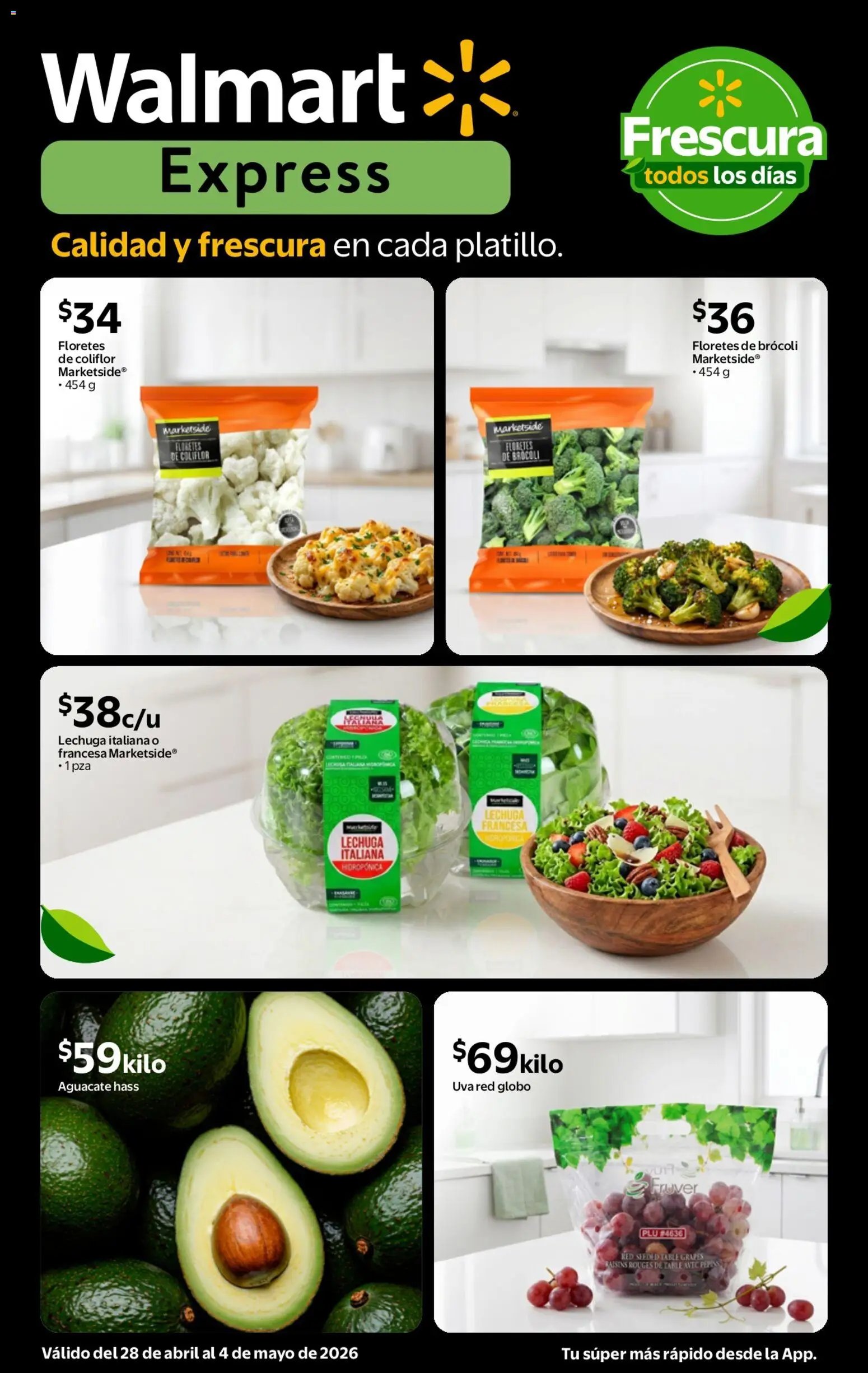 Walmart Express oferta desde 28/04/2026 Walmart Express folleto Calidad a precios bajos (2026-04-28 - 2026-05-04)