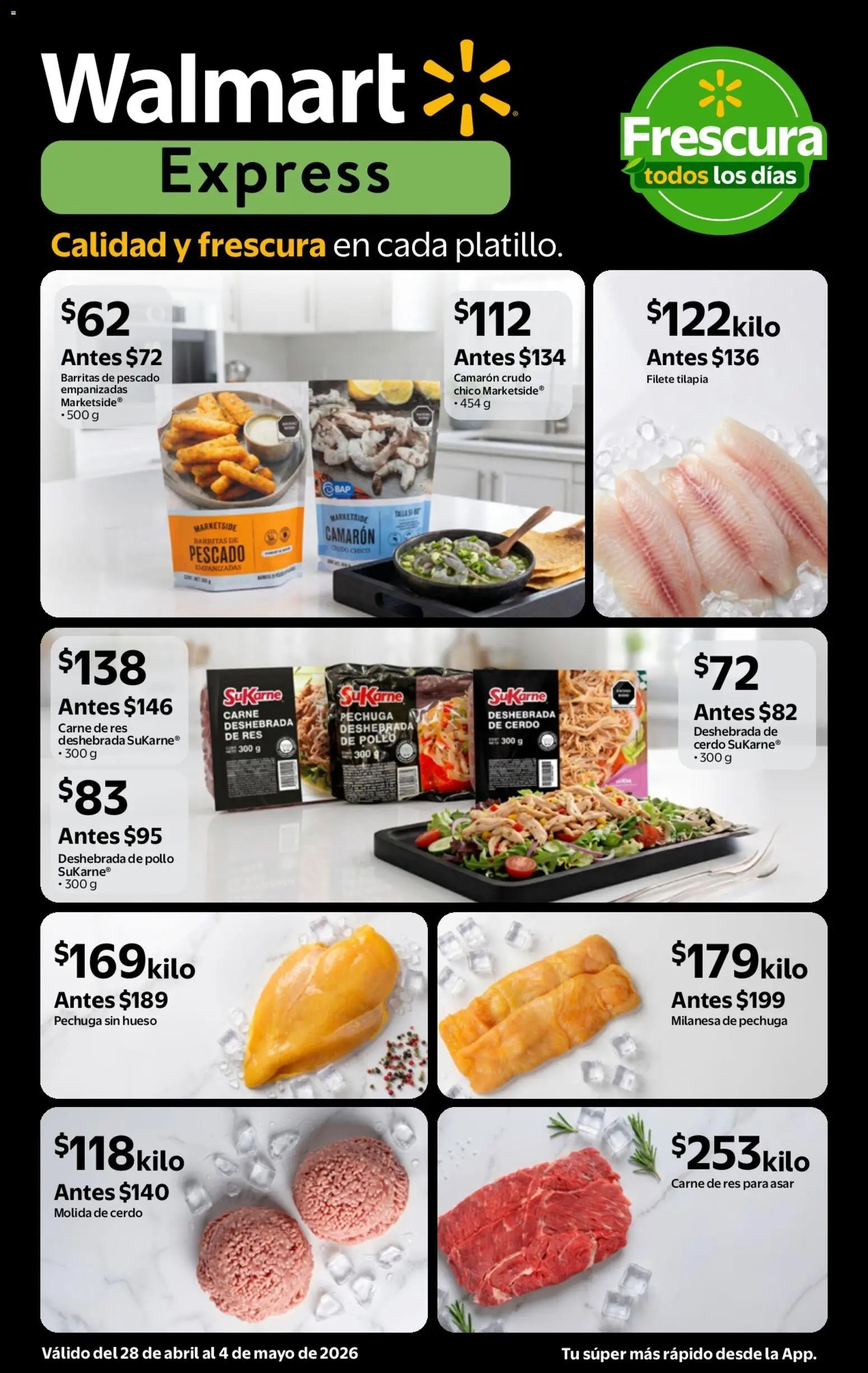 Walmart Express oferta desde 28/04/2026 Walmart Express folleto Calidad a precios bajos (2026-04-28 - 2026-05-04)
