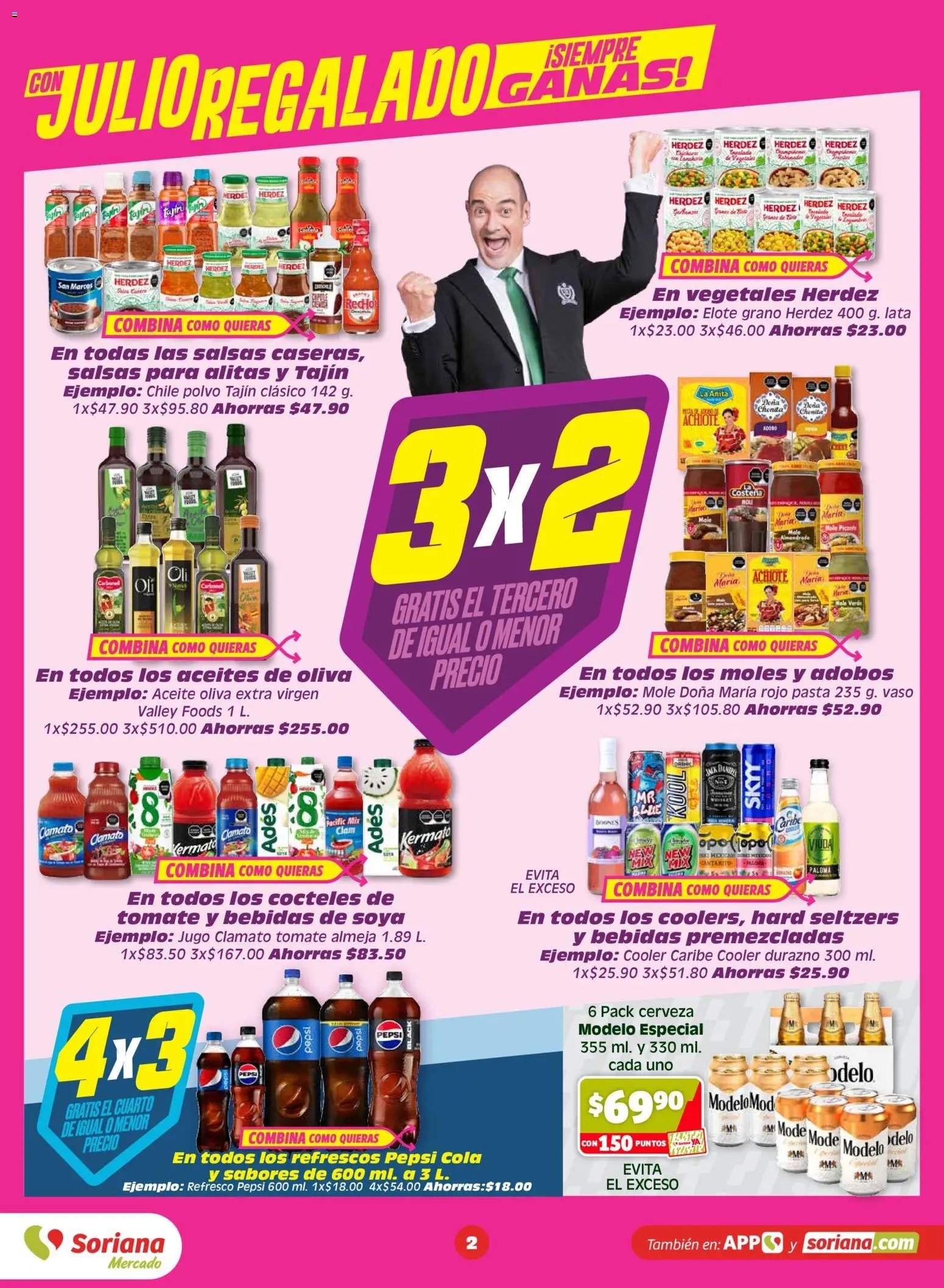 Soriana oferta desde 26/06/2026 Soriana Julio Regalado Mercado Nacional