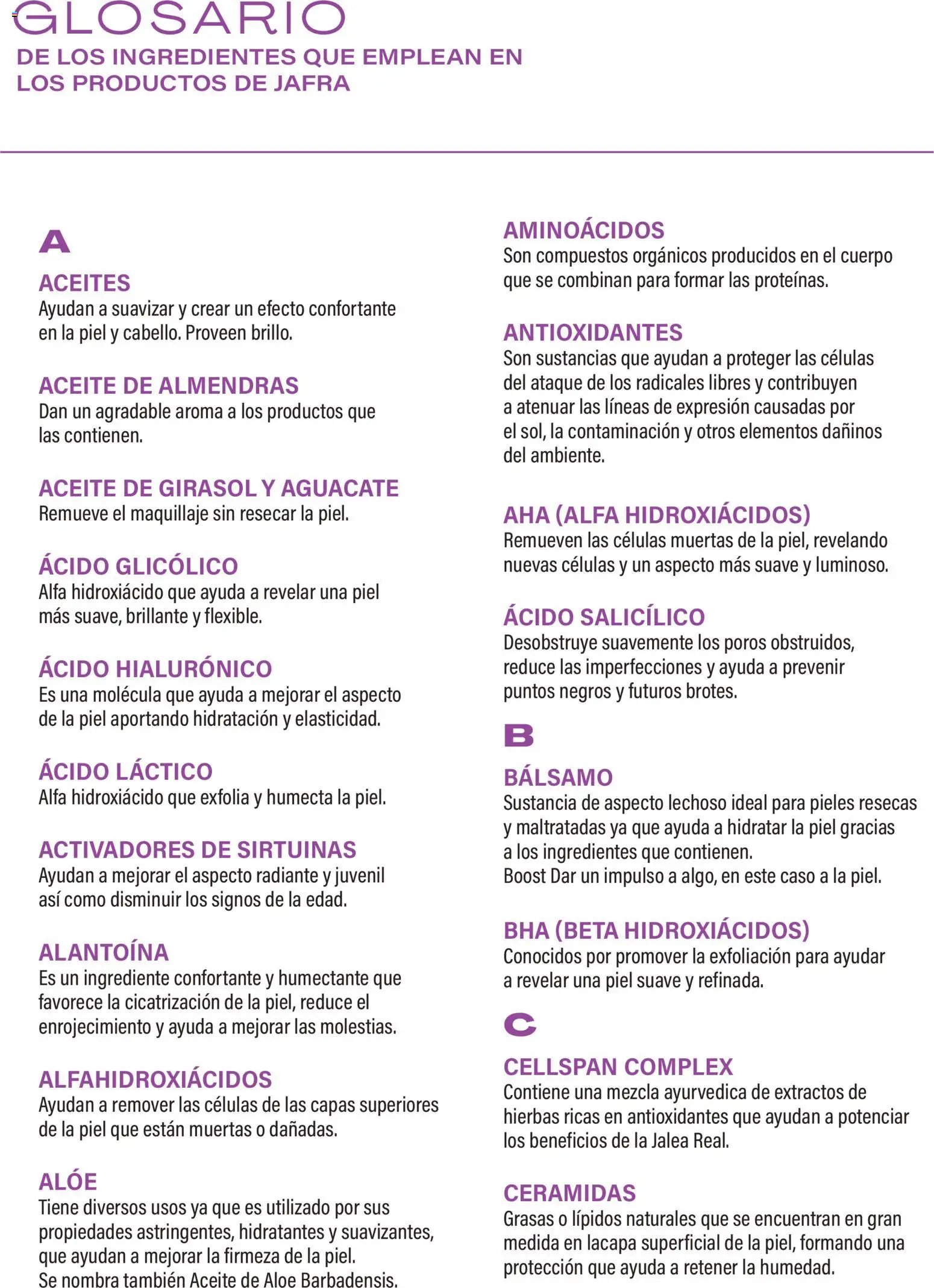 JAFRA oferta desde 01/07/2026 JAFRA catálogo