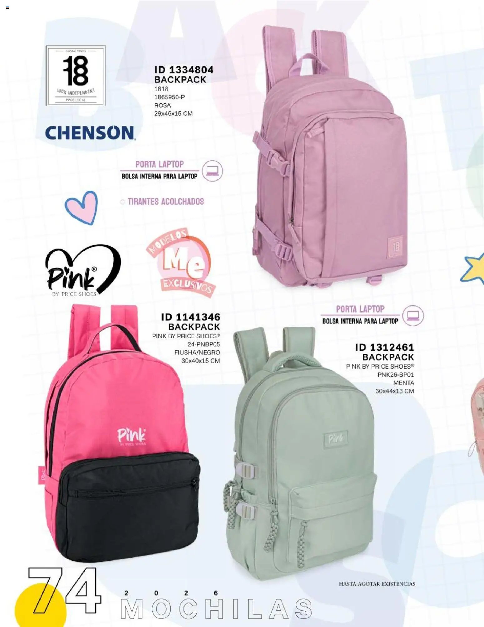 Price Shoes oferta desde 12/06/2026 Price Shoes catálogo Mochilas