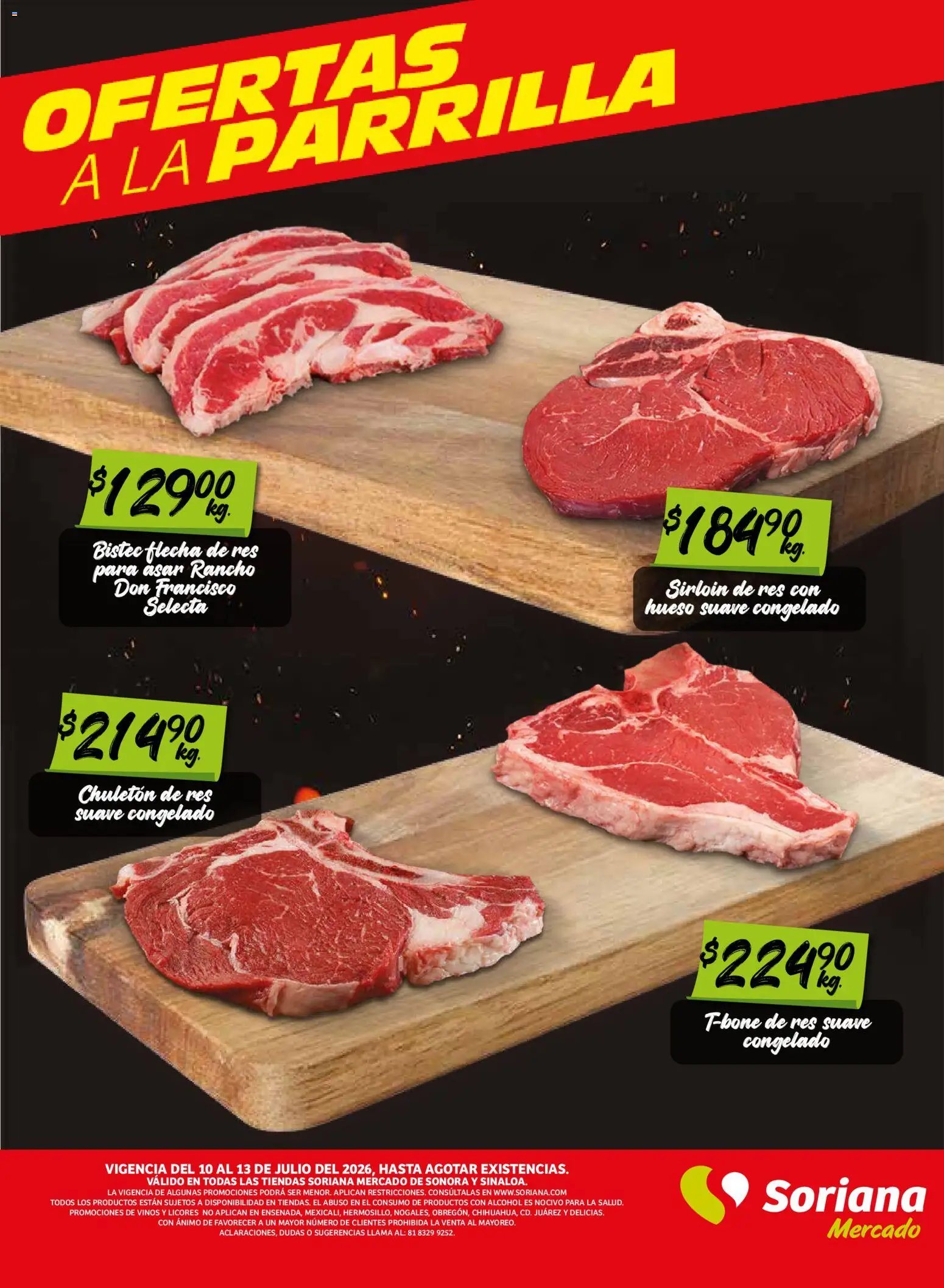 Soriana oferta desde 10/07/2026 Soriana Fin de Semana Mercado: Son y Sin