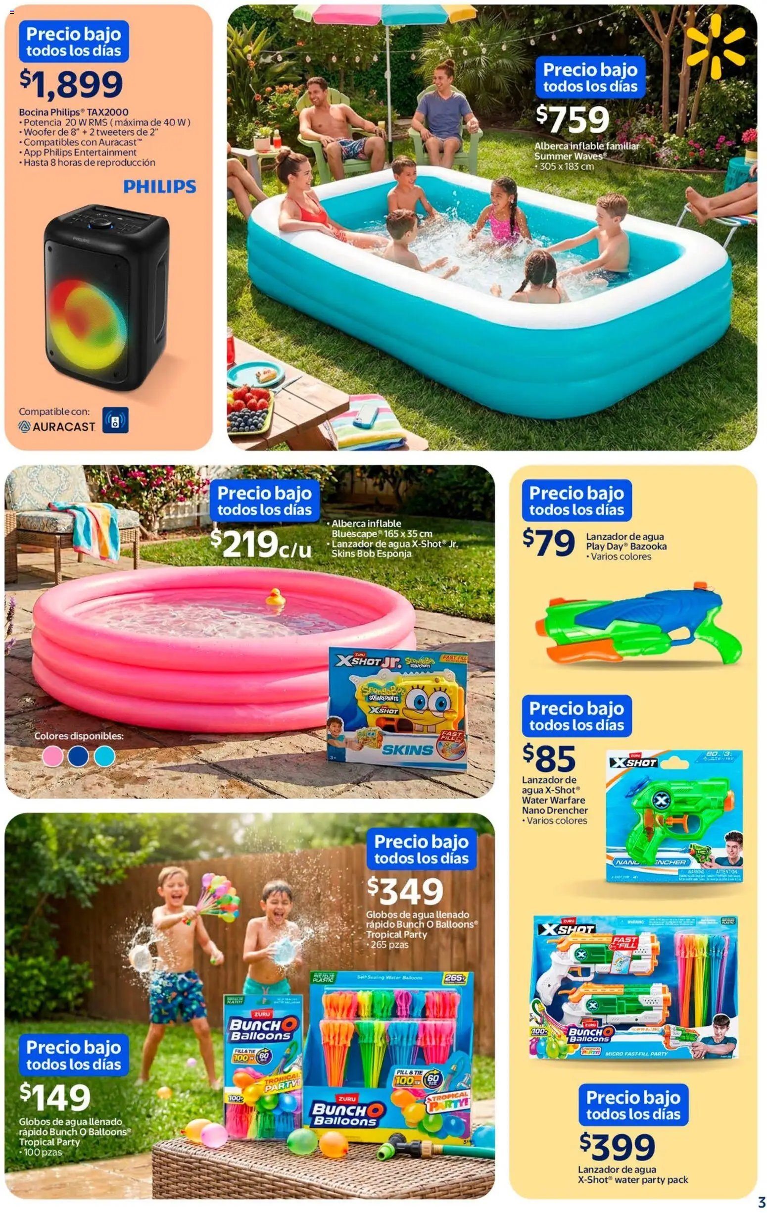 Walmart oferta desde 05/03/2026 Walmart folleto Sol, arena y bronceador a precios bajos (2026-03-05 - 2026-04-12)