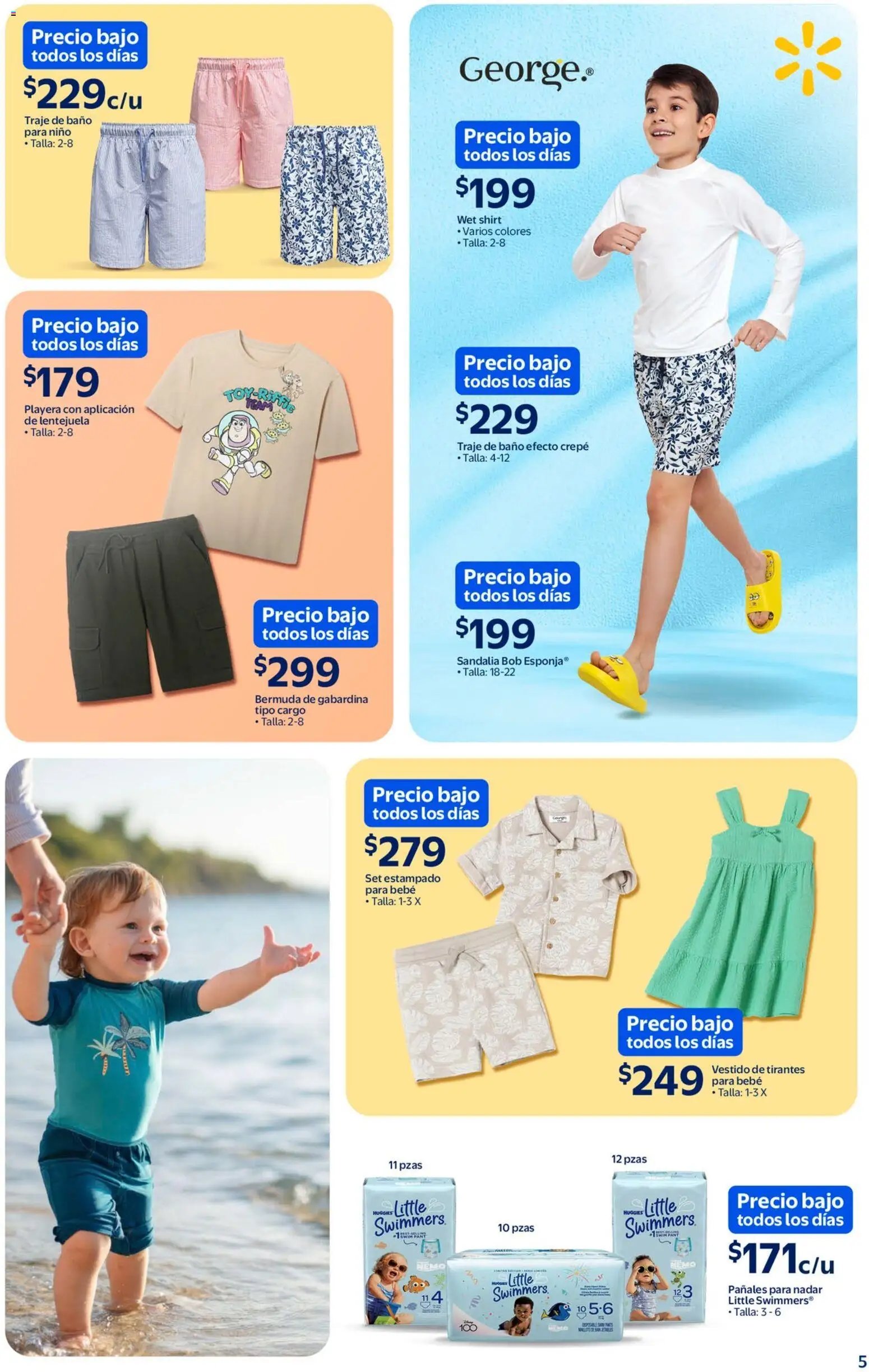 Walmart oferta desde 05/03/2026 Walmart folleto Sol, arena y bronceador a precios bajos (2026-03-05 - 2026-04-12)