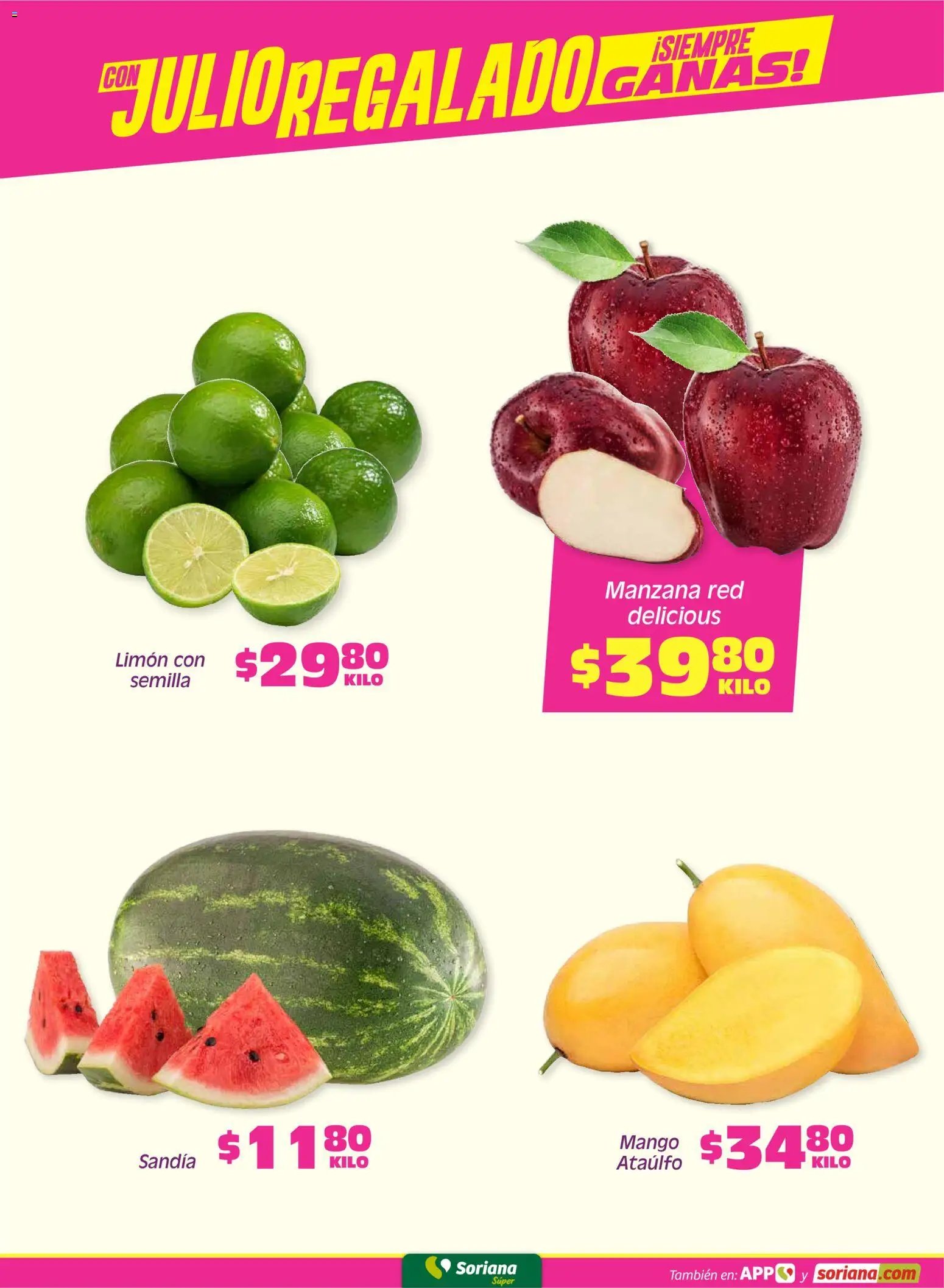 Soriana oferta desde 03/07/2026 Soriana Fin de Semana Súper: Ver, Tab, Chis, Camp, Yuc y Q. Roo