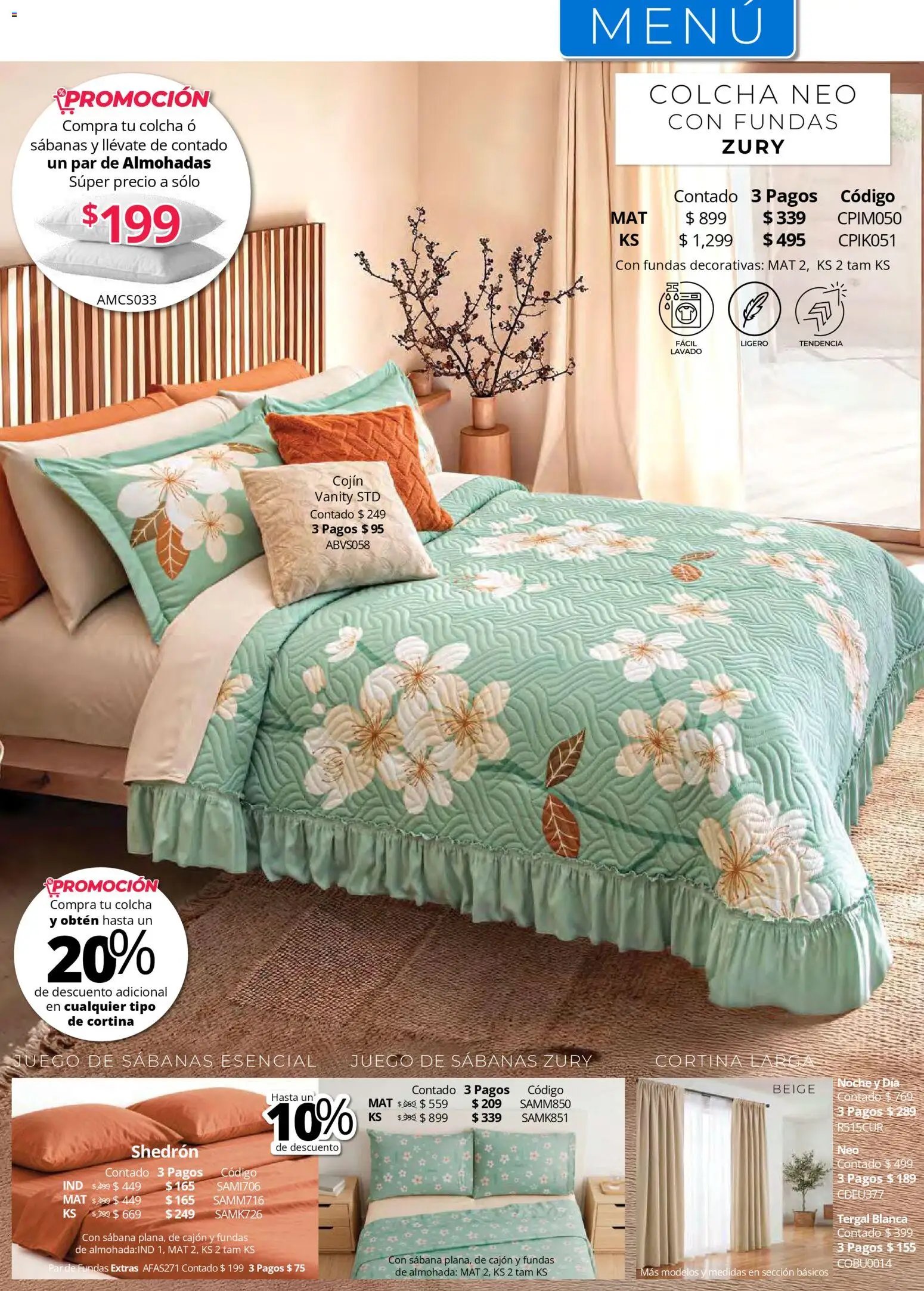 Colchas Concord oferta desde 01/05/2026 Colchas Concord catálogo