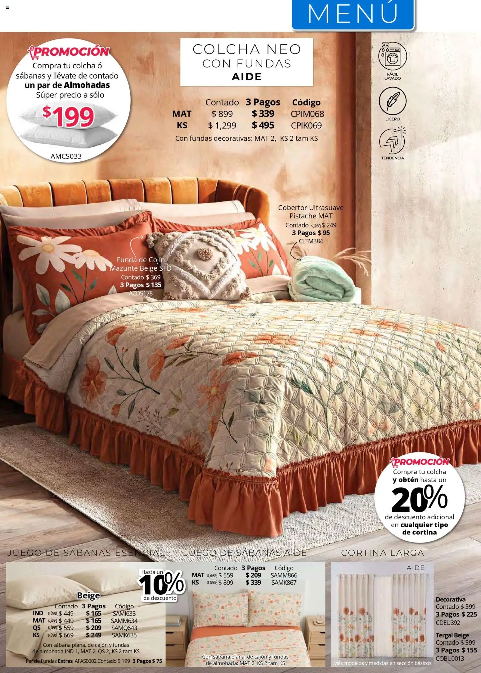 Colchas Concord oferta desde 01/05/2026 Colchas Concord catálogo