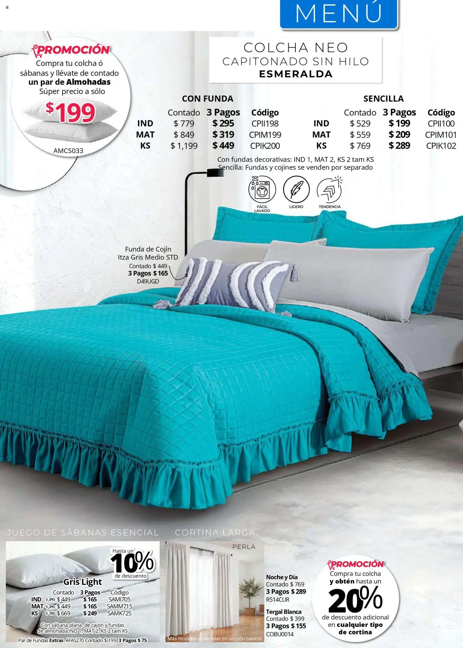 Colchas Concord oferta desde 01/05/2026 Colchas Concord catálogo