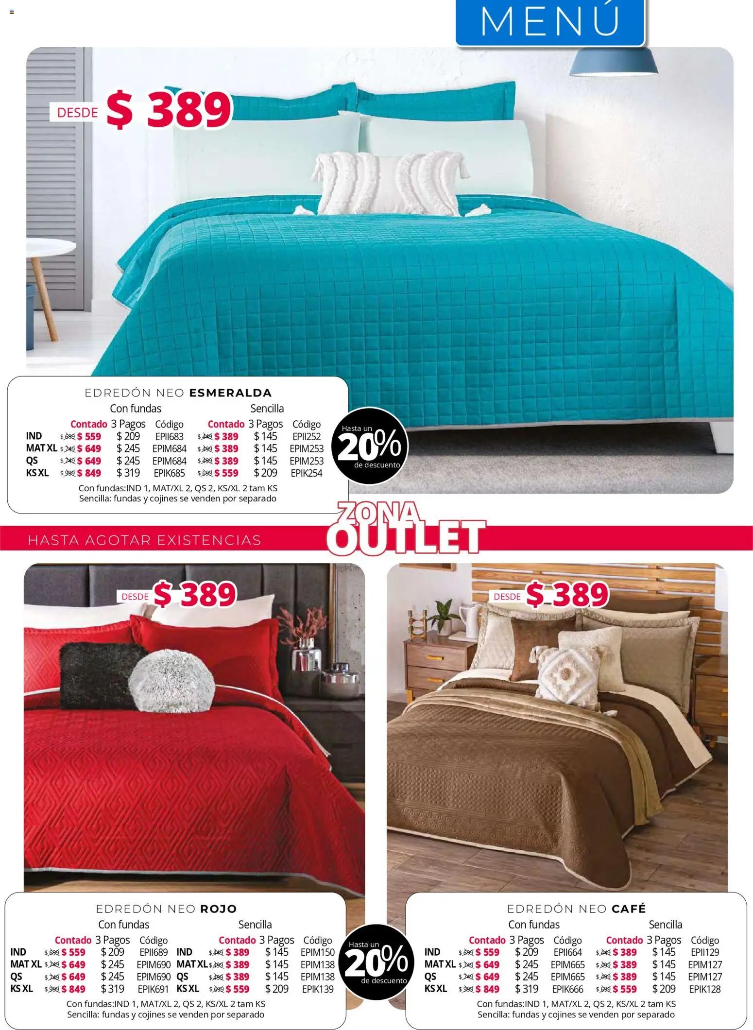 Colchas Concord oferta desde 01/05/2026 Colchas Concord catálogo