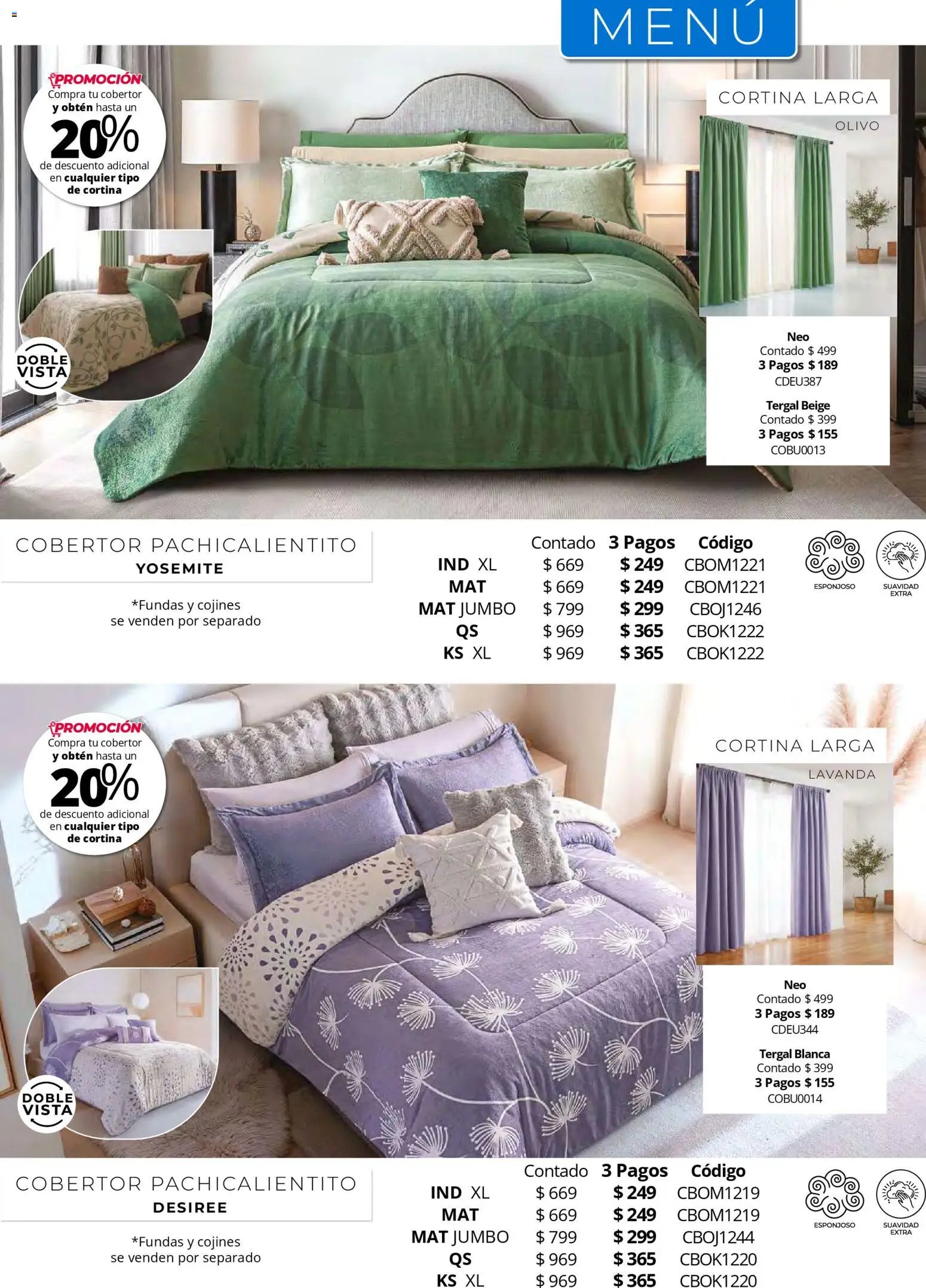 Colchas Concord oferta desde 01/05/2026 Colchas Concord catálogo