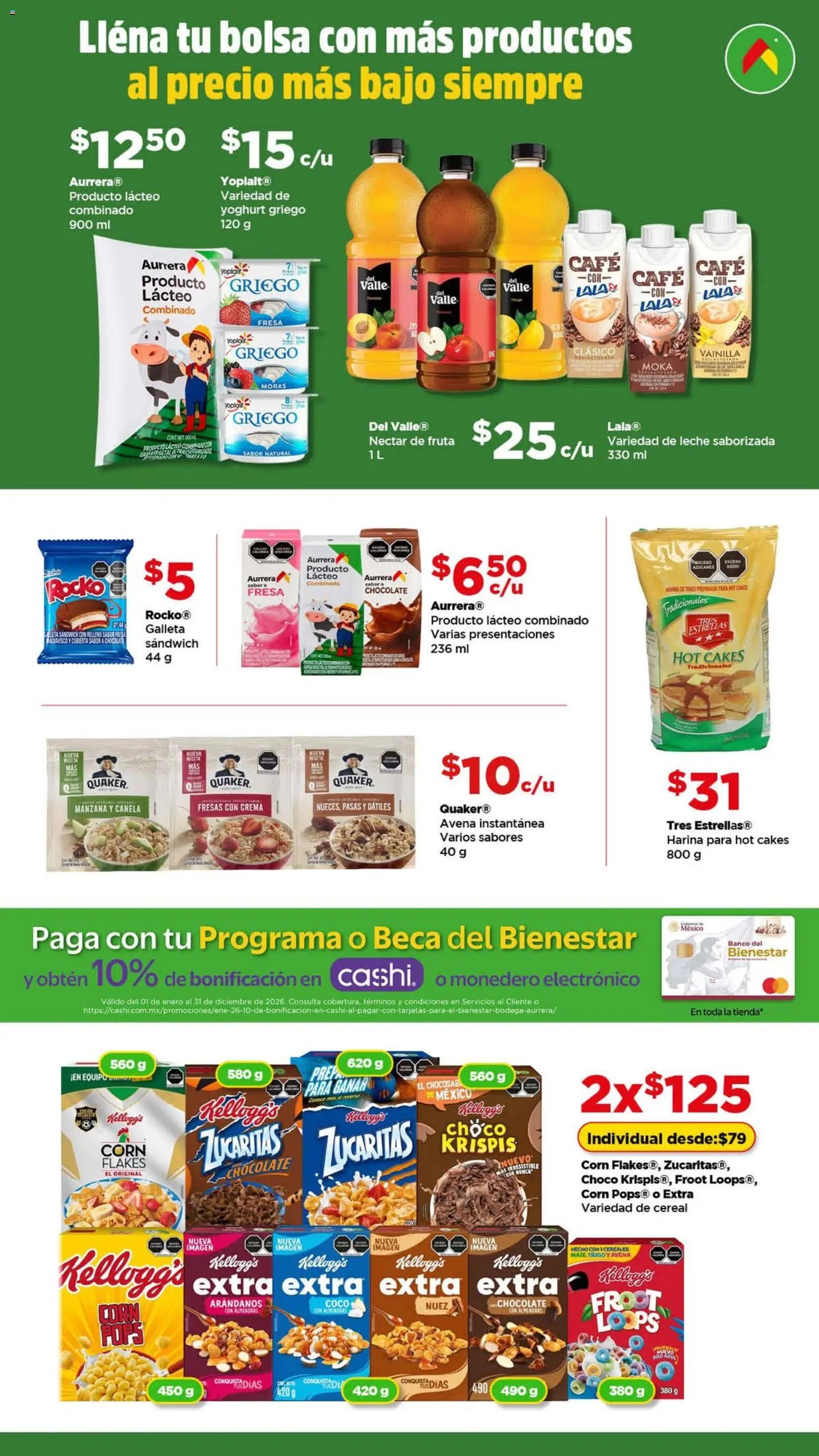 Bodega Aurrerá oferta desde 03/06/2026 Bodega Aurrerá folleto Lléna tu bolsa con más productos
