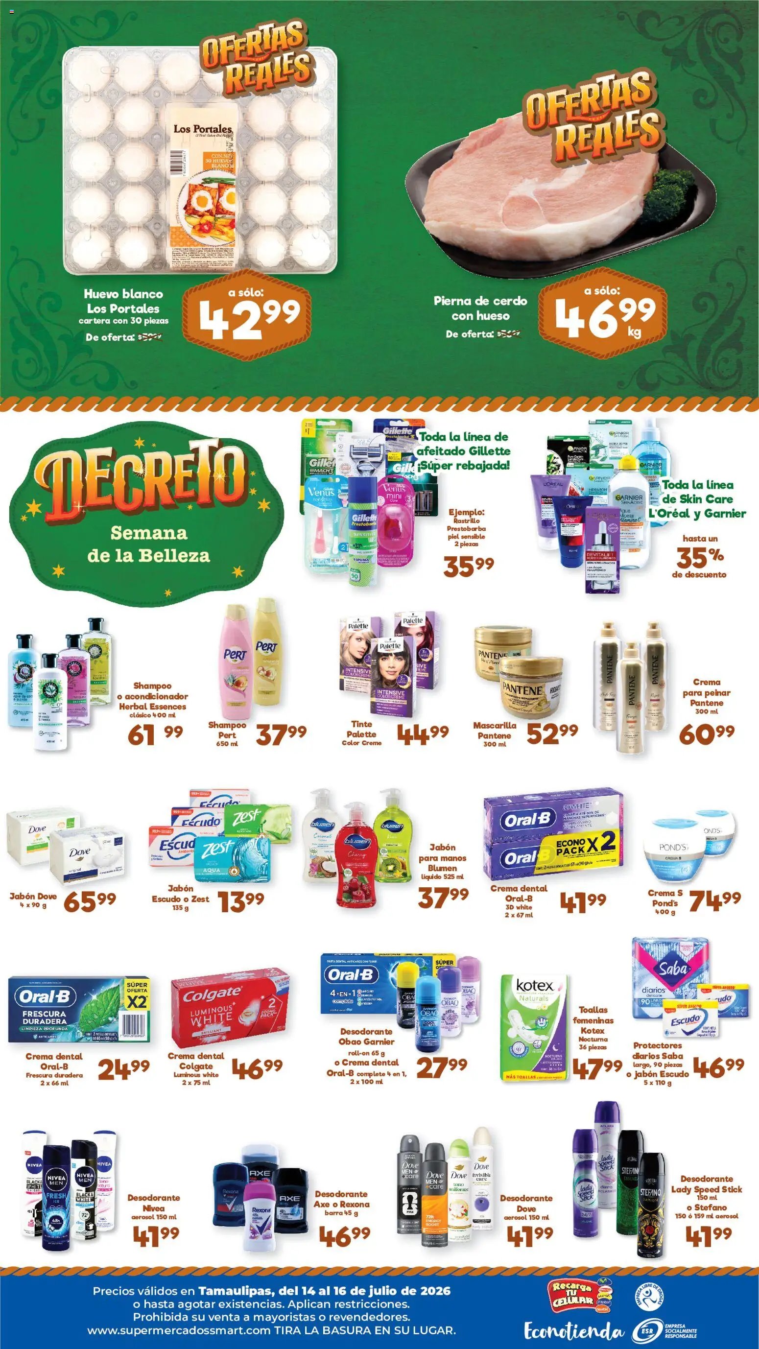 S-Mart oferta desde 14/07/2026 S-Mart folleto Ofertas de feria Reynosa