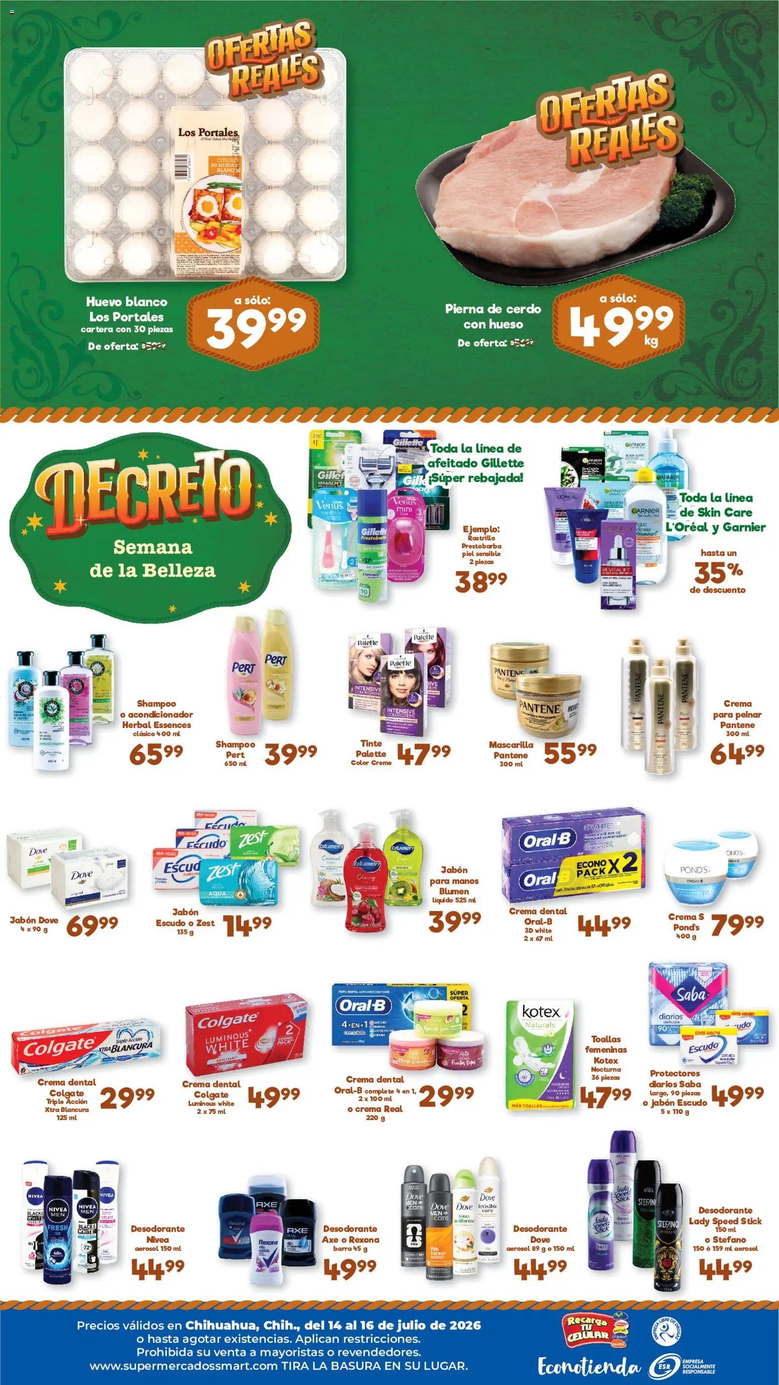 S-Mart oferta desde 14/07/2026 S-Mart folleto Ofertas de feria Chihuahua