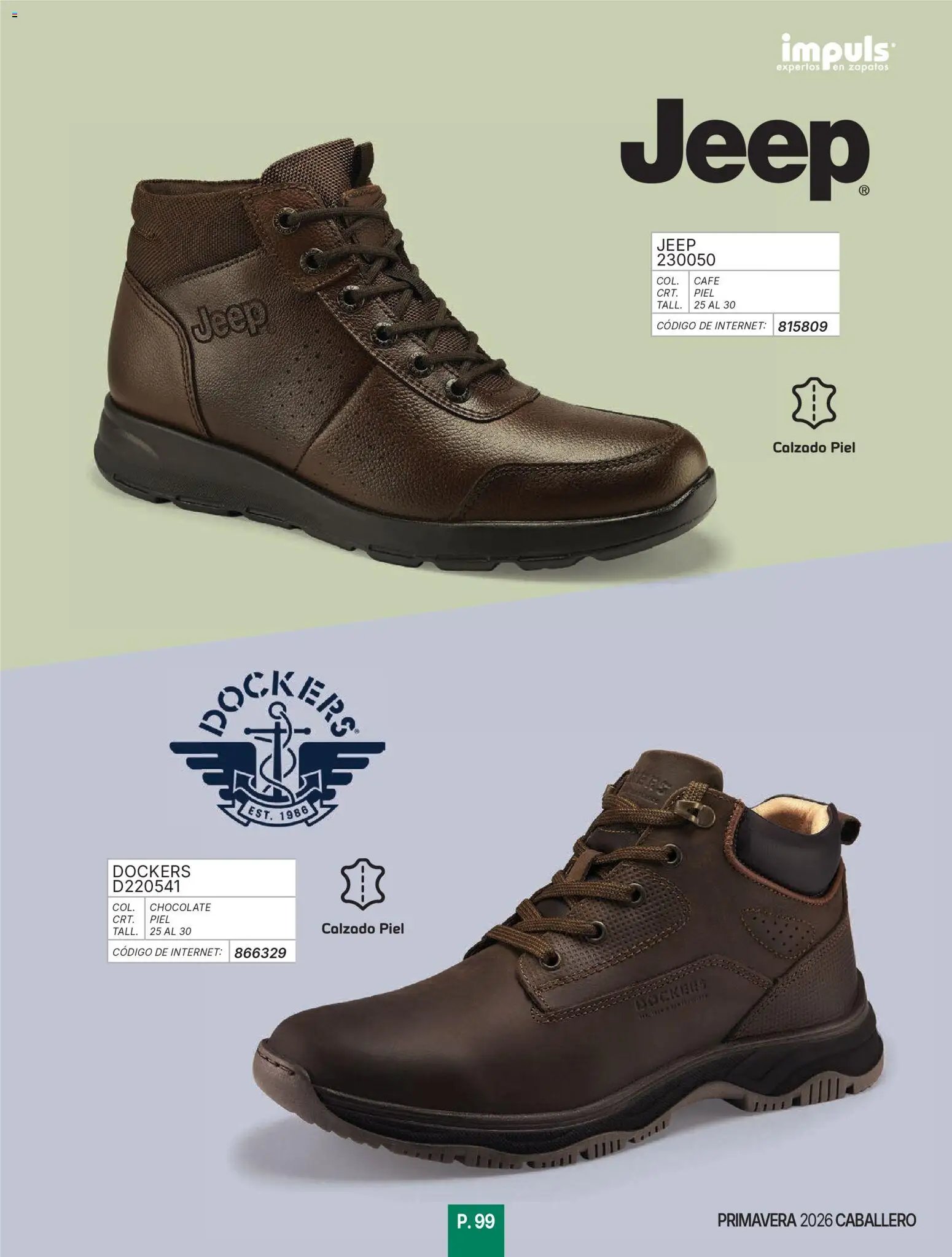Impuls oferta desde 01/01/2026 Catálogo Caballero