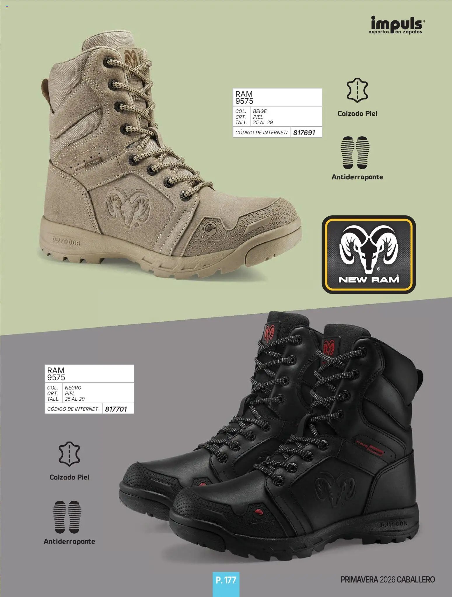 Impuls oferta desde 01/01/2026 Catálogo Caballero